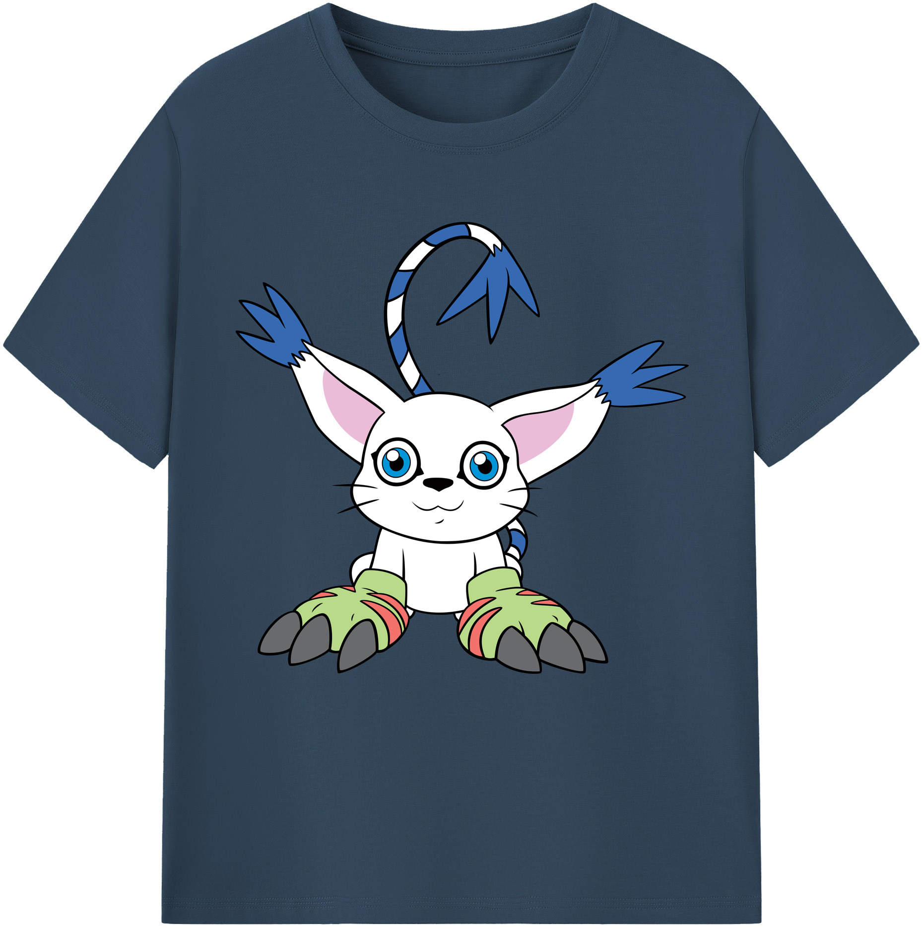 （画像用） Digimon デジタルモンスター/デジモン 綿100％半袖Tシャツ（フロントプリント）