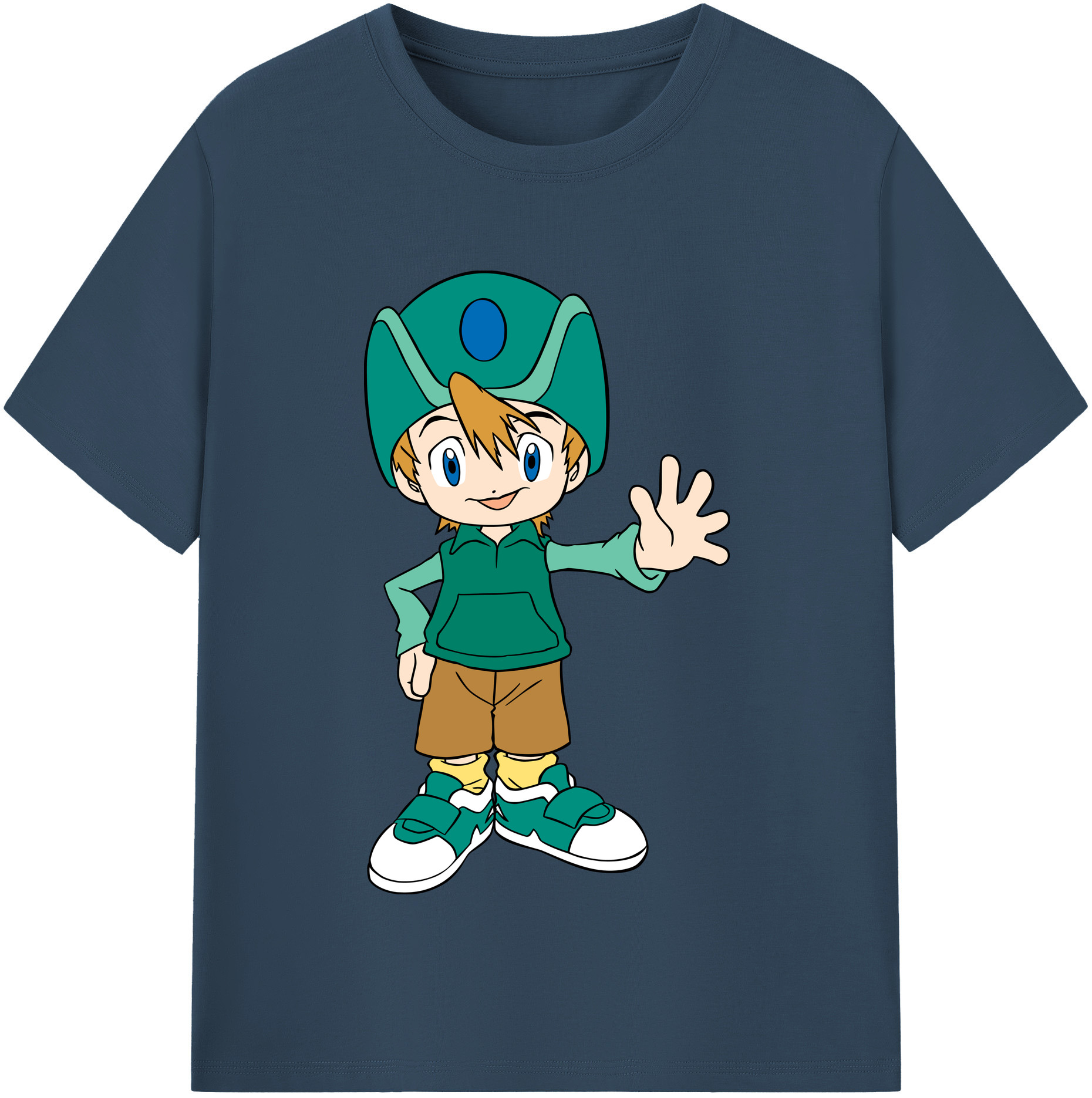 （画像用） Digimon デジタルモンスター/デジモン 綿100％半袖Tシャツ（フロントプリント）