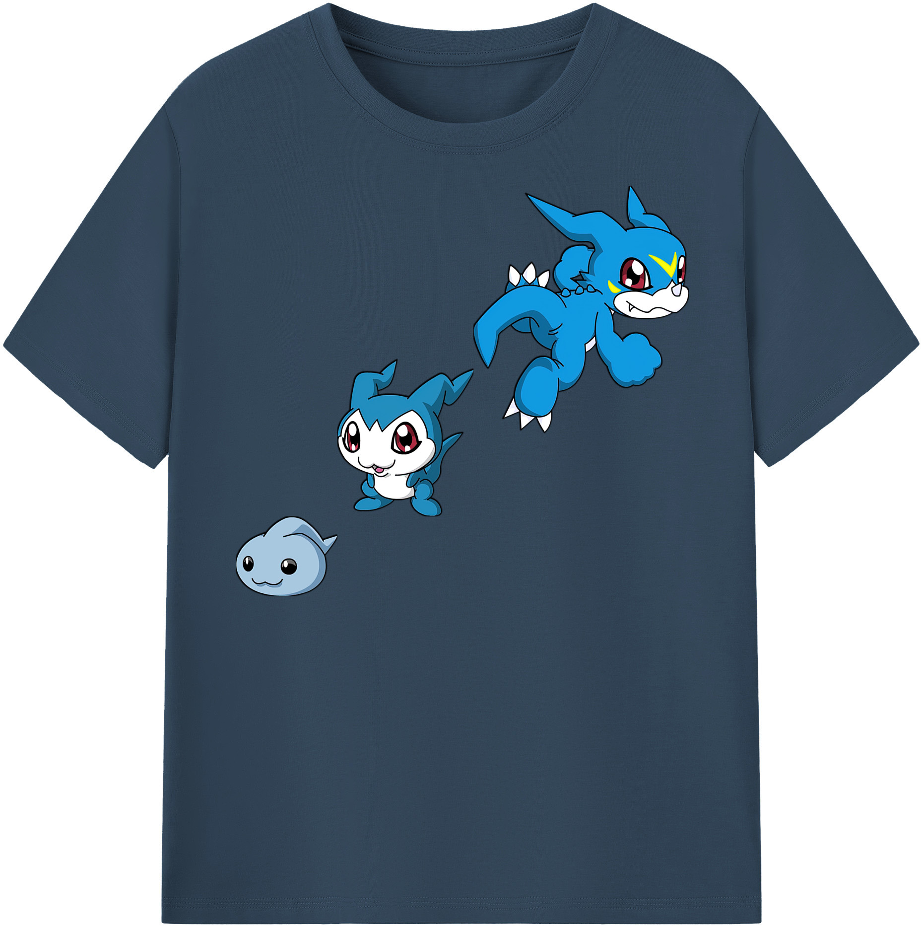 （画像用） Digimon デジタルモンスター/デジモン 綿100％半袖Tシャツ（フロントプリント）