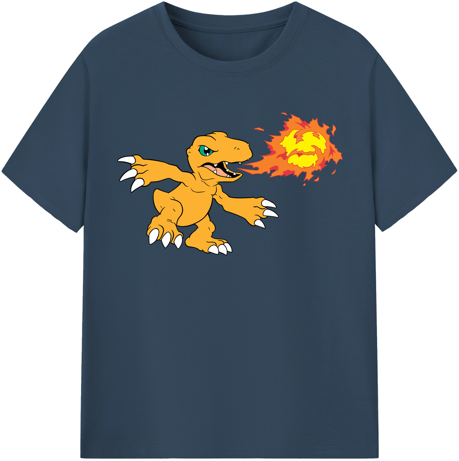 （画像用） Digimon デジタルモンスター/デジモン 綿100％半袖Tシャツ（フロントプリント）
