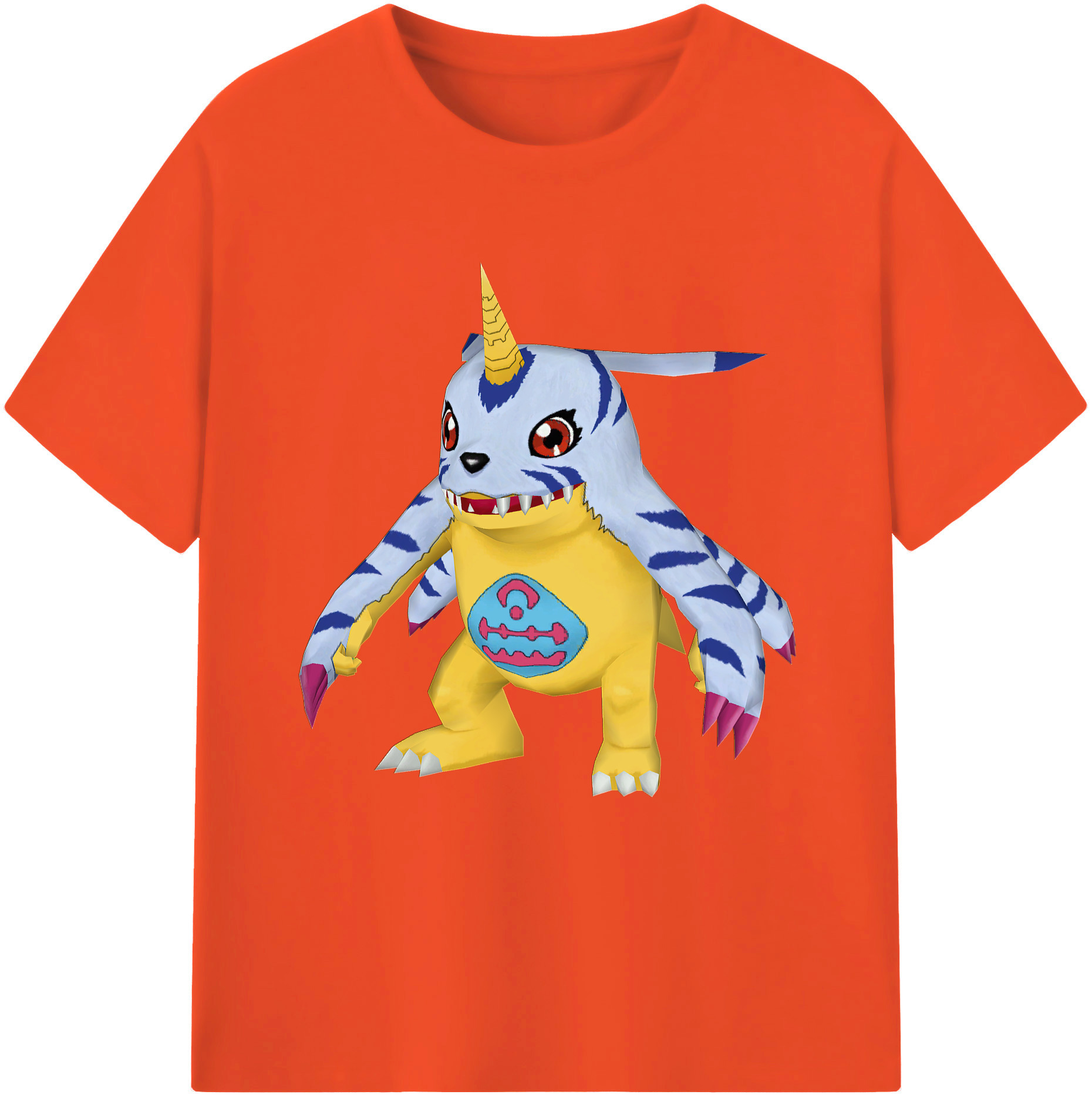 （画像用） Digimon デジタルモンスター/デジモン 綿100％半袖Tシャツ（フロントプリント）