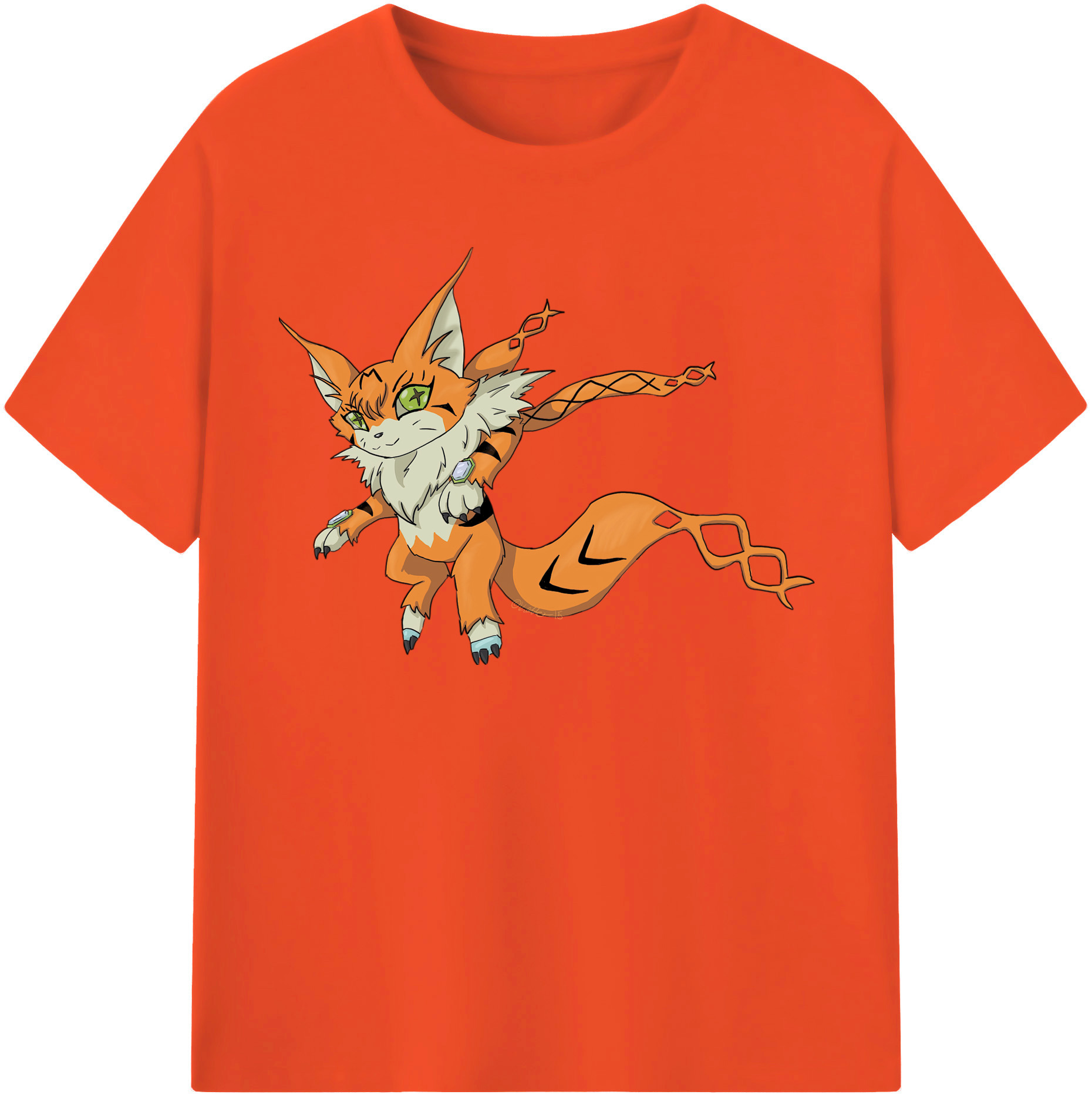 （画像用） Digimon デジタルモンスター/デジモン 綿100％半袖Tシャツ（フロントプリント）