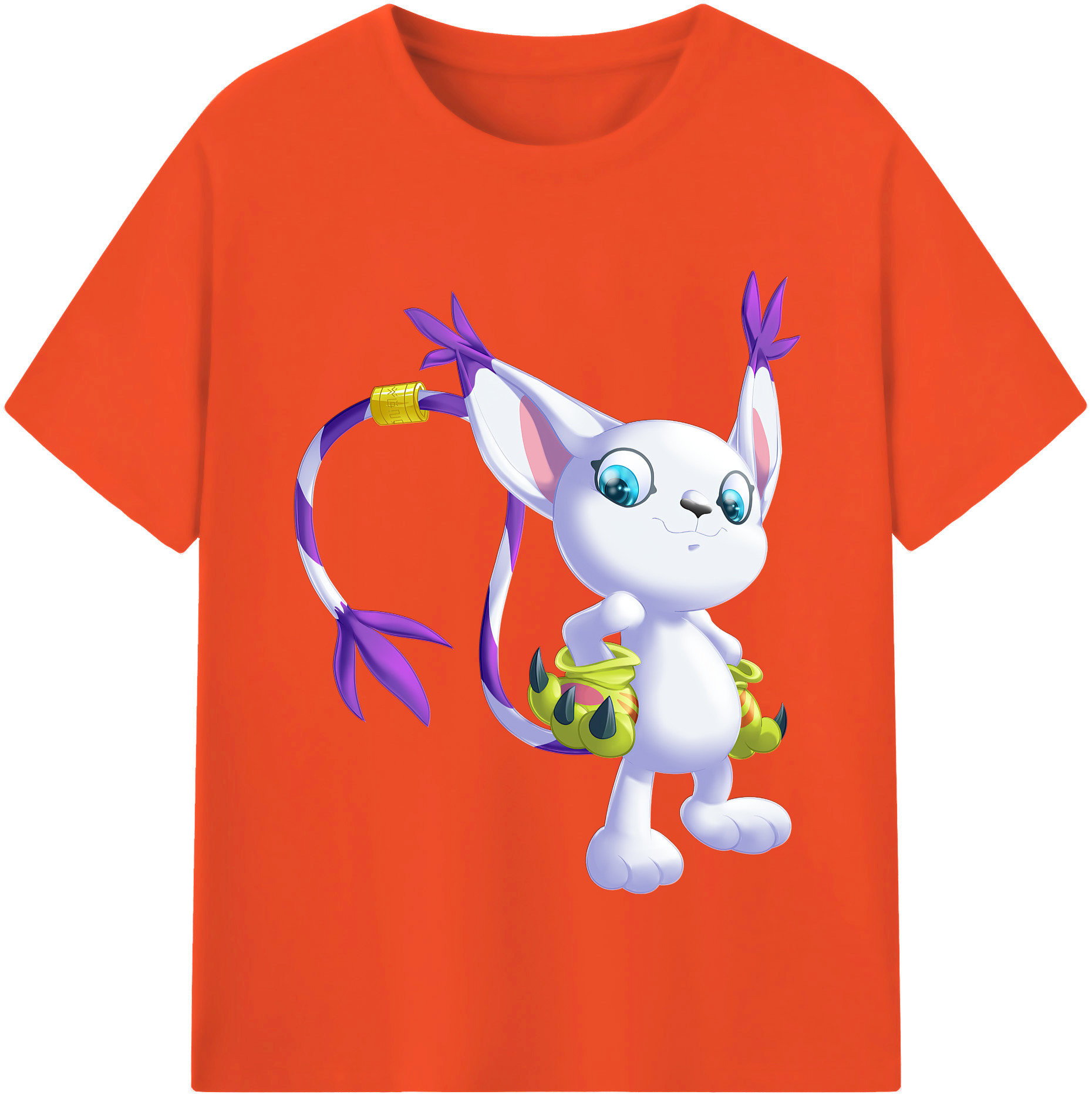 （画像用） Digimon デジタルモンスター/デジモン 綿100％半袖Tシャツ（フロントプリント）