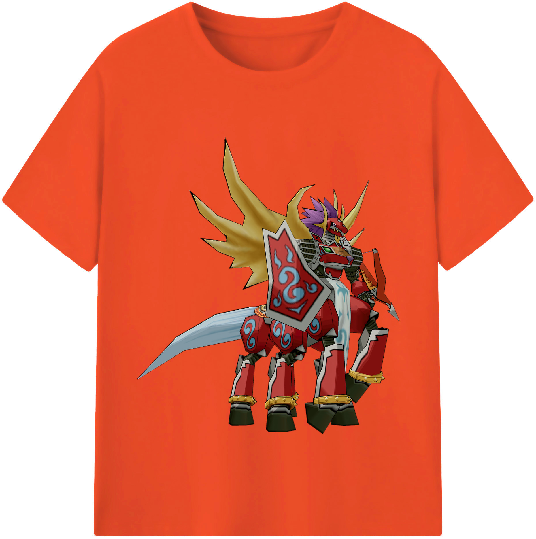 （画像用） Digimon デジタルモンスター/デジモン 綿100％半袖Tシャツ（フロントプリント）