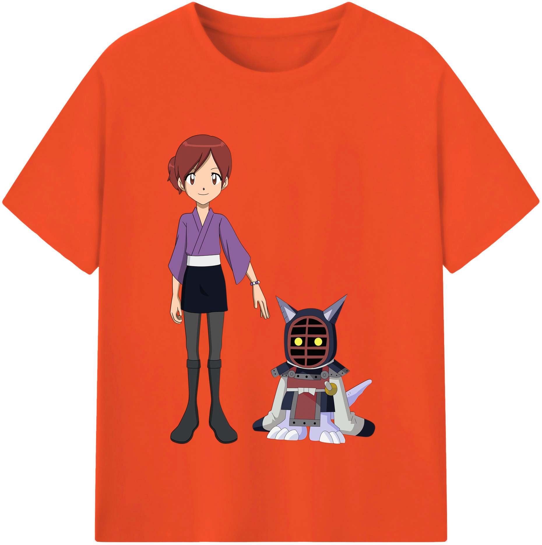 （画像用） Digimon デジタルモンスター/デジモン 綿100％半袖Tシャツ（フロントプリント）