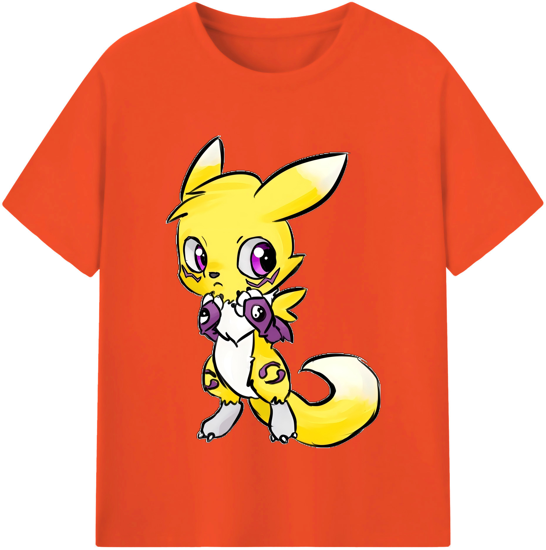 （画像用） Digimon デジタルモンスター/デジモン 綿100％半袖Tシャツ（フロントプリント）