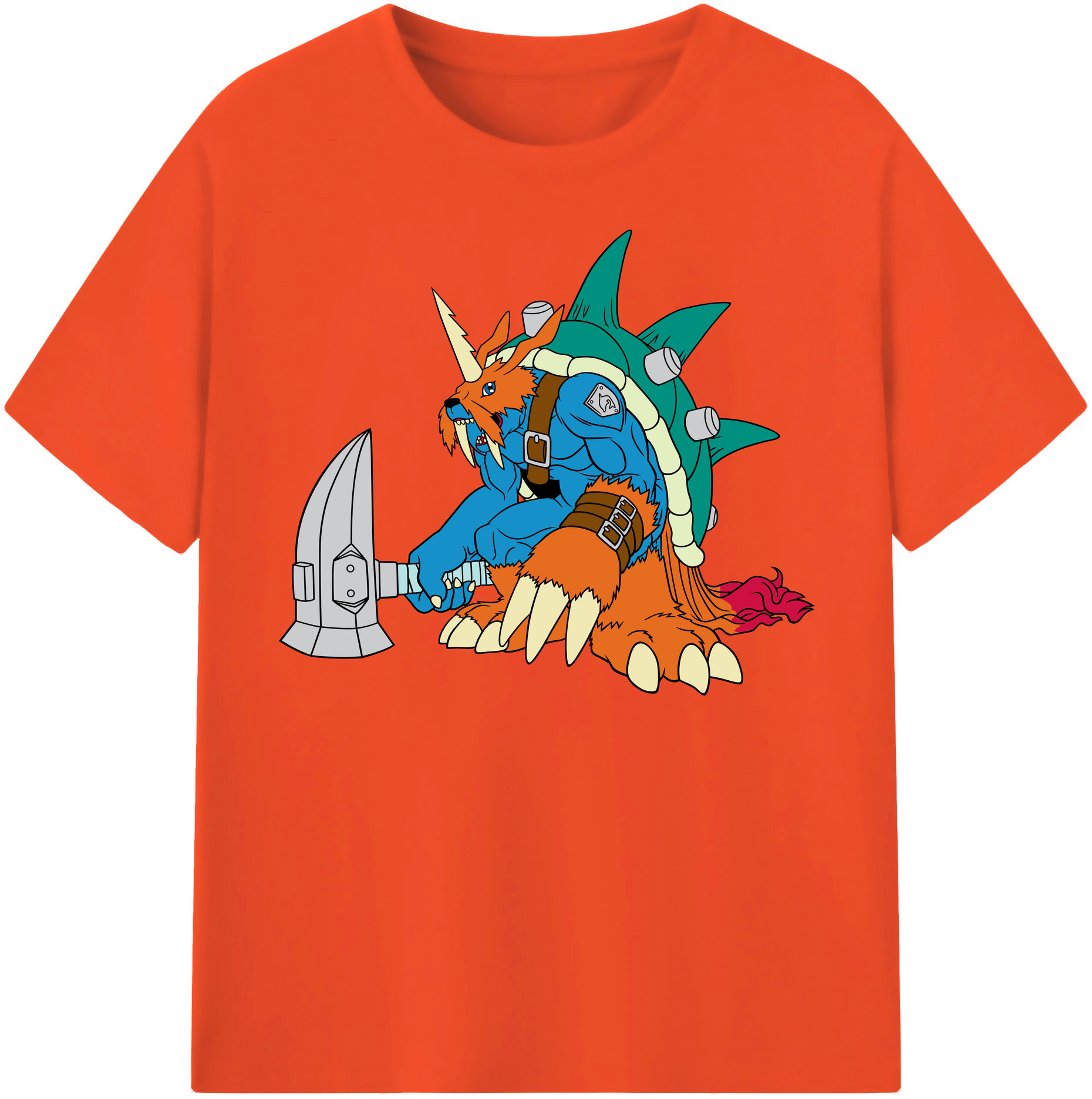 （画像用） Digimon デジタルモンスター/デジモン 綿100％半袖Tシャツ（フロントプリント）