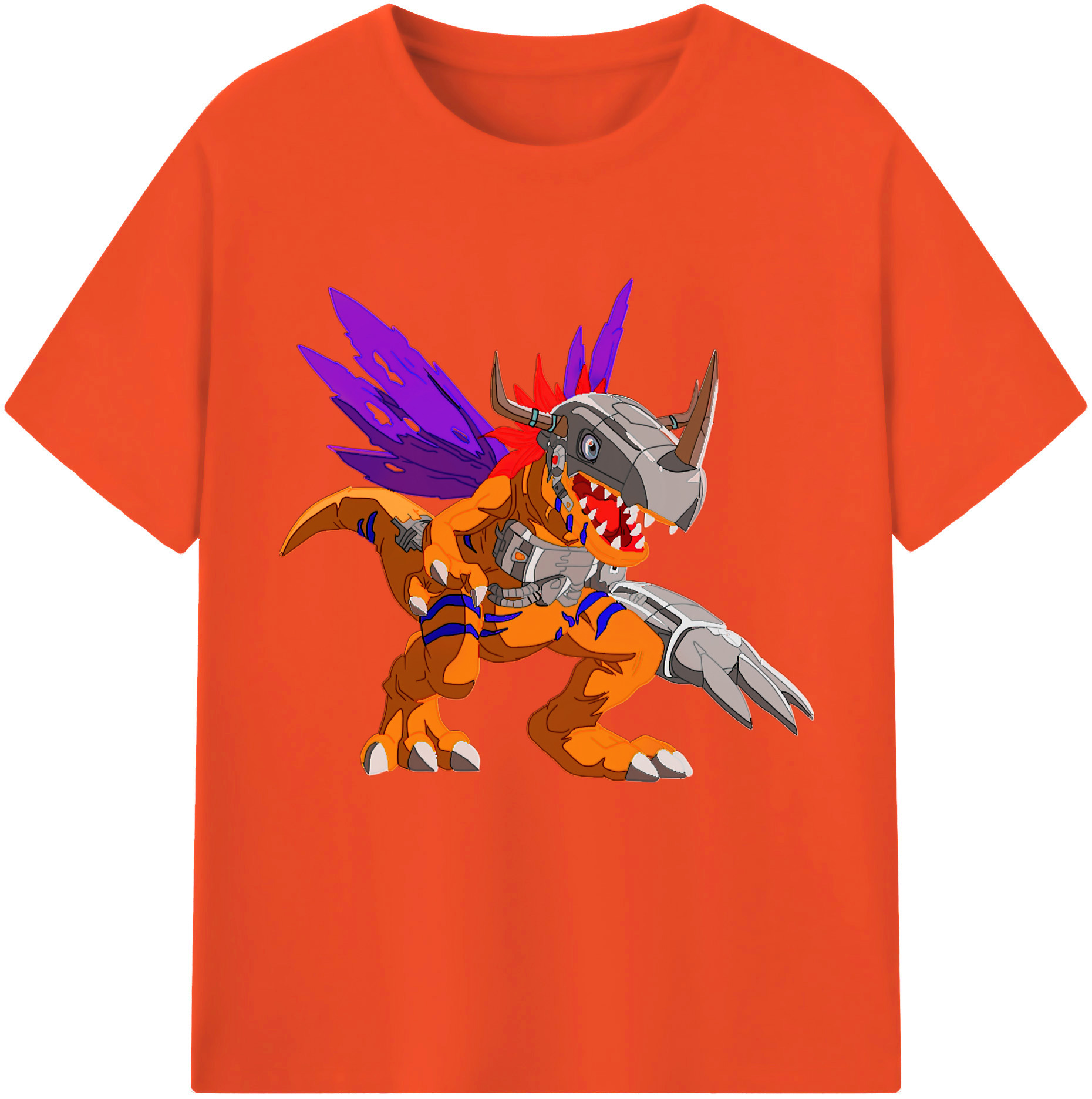（画像用） Digimon デジタルモンスター/デジモン 綿100％半袖Tシャツ（フロントプリント）