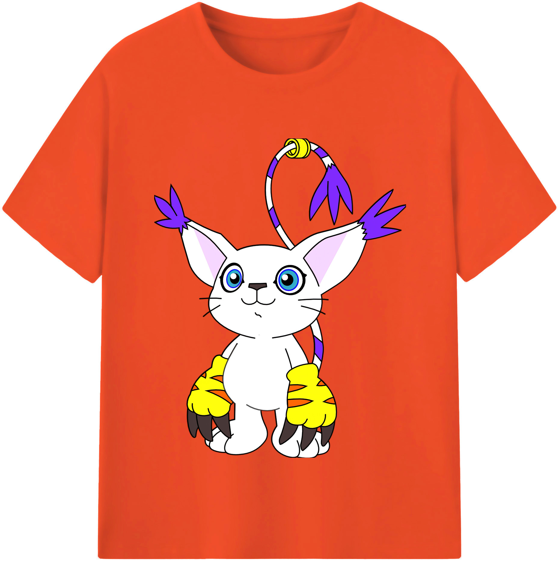 （画像用） Digimon デジタルモンスター/デジモン 綿100％半袖Tシャツ（フロントプリント）