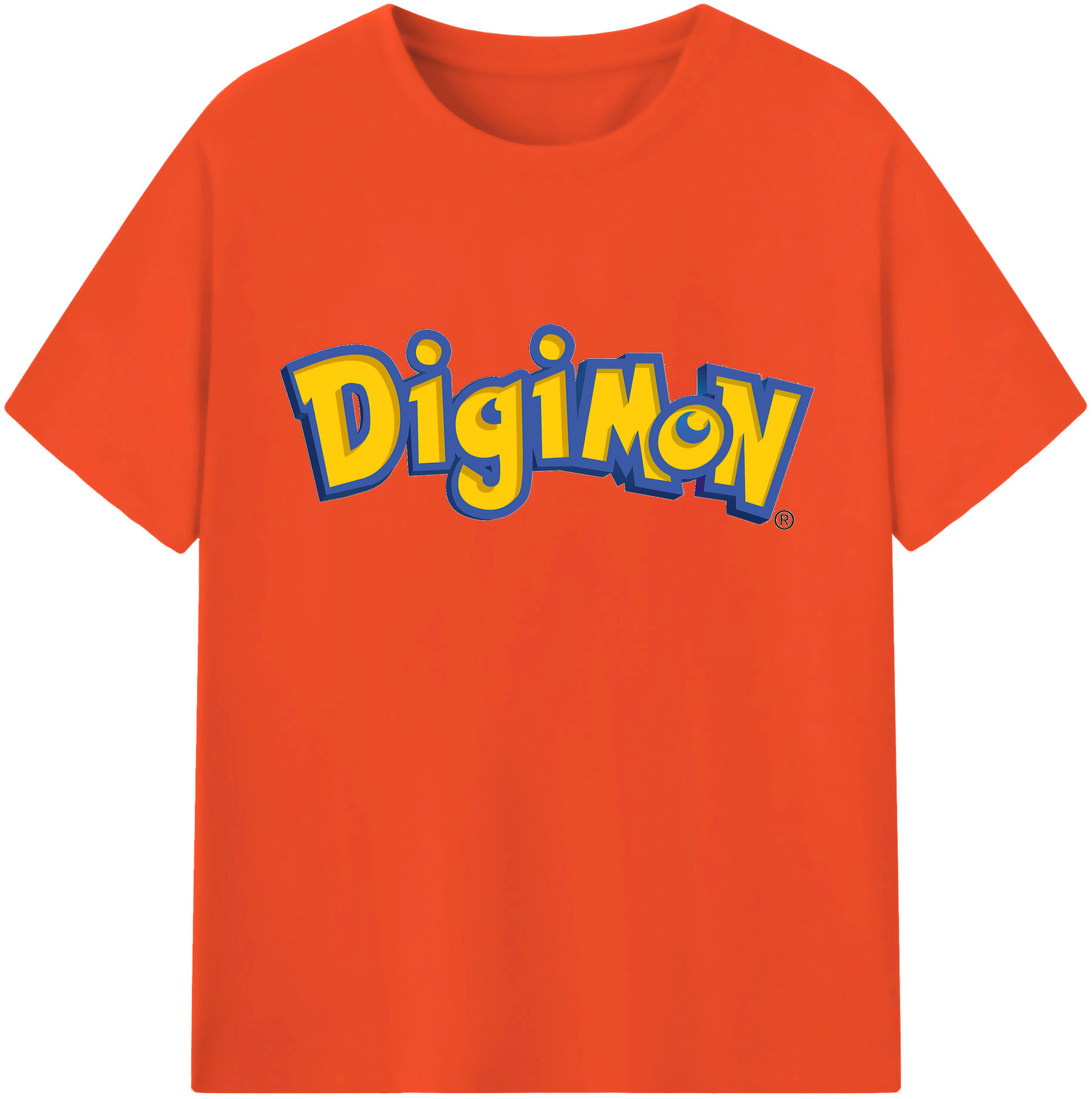 （画像用） Digimon デジタルモンスター/デジモン 綿100％半袖Tシャツ（フロントプリント）