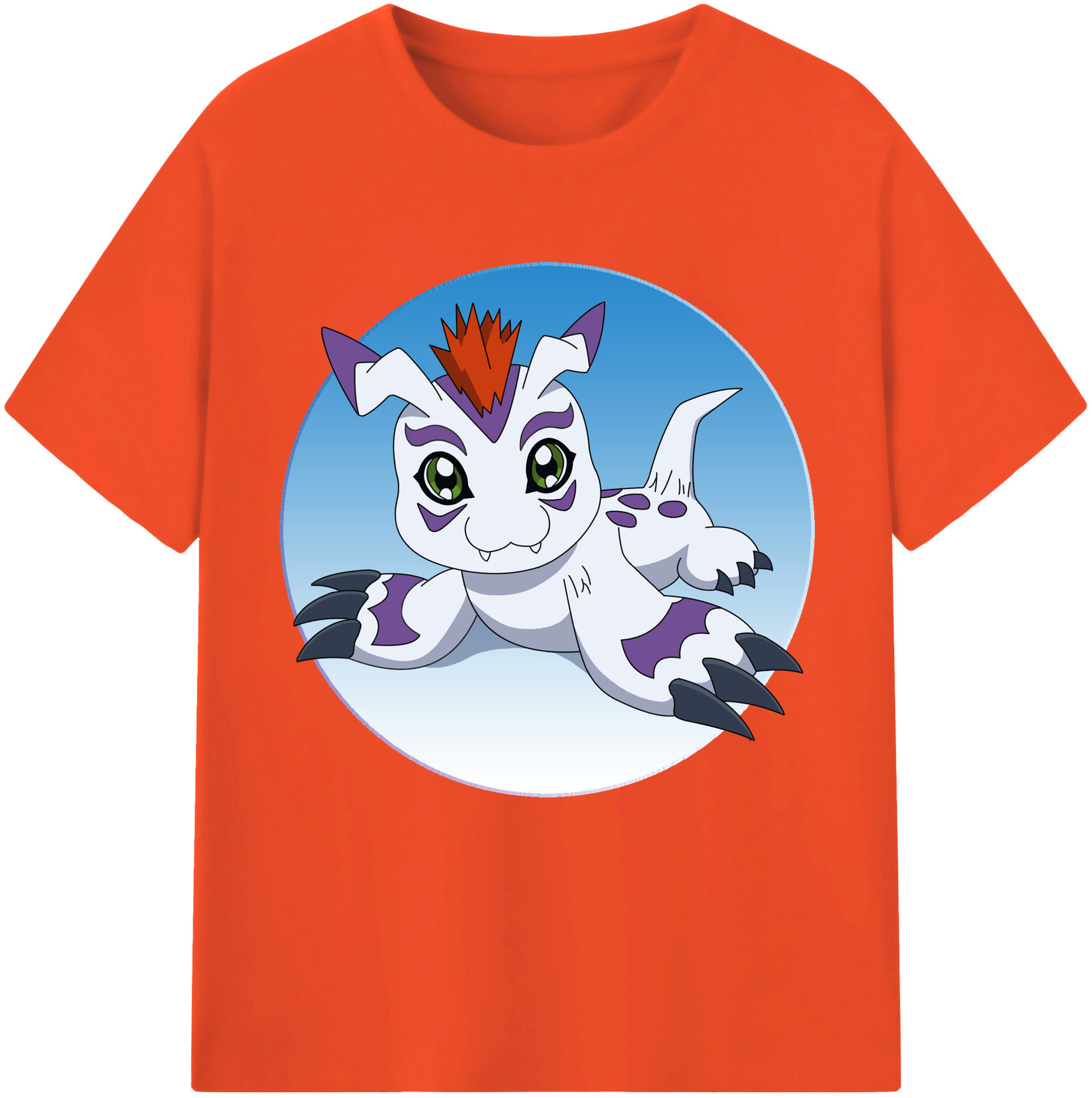 （画像用） Digimon デジタルモンスター/デジモン 綿100％半袖Tシャツ（フロントプリント）