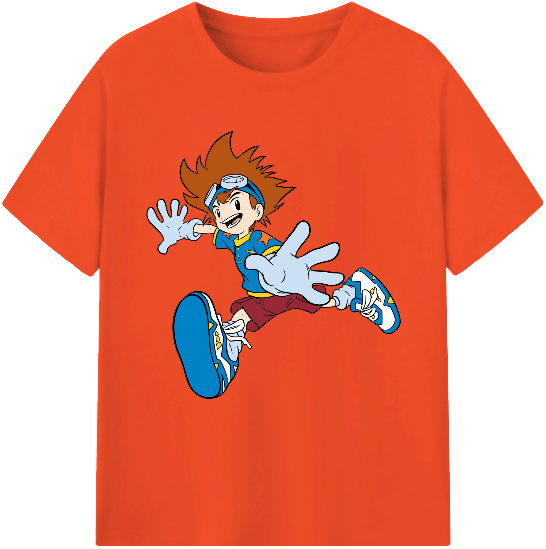 （画像用） Digimon デジタルモンスター/デジモン 綿100％半袖Tシャツ（フロントプリント）