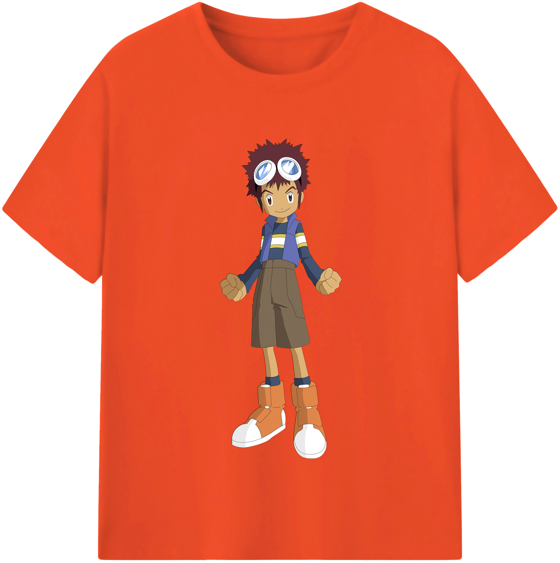 （画像用） Digimon デジタルモンスター/デジモン 綿100％半袖Tシャツ（フロントプリント）