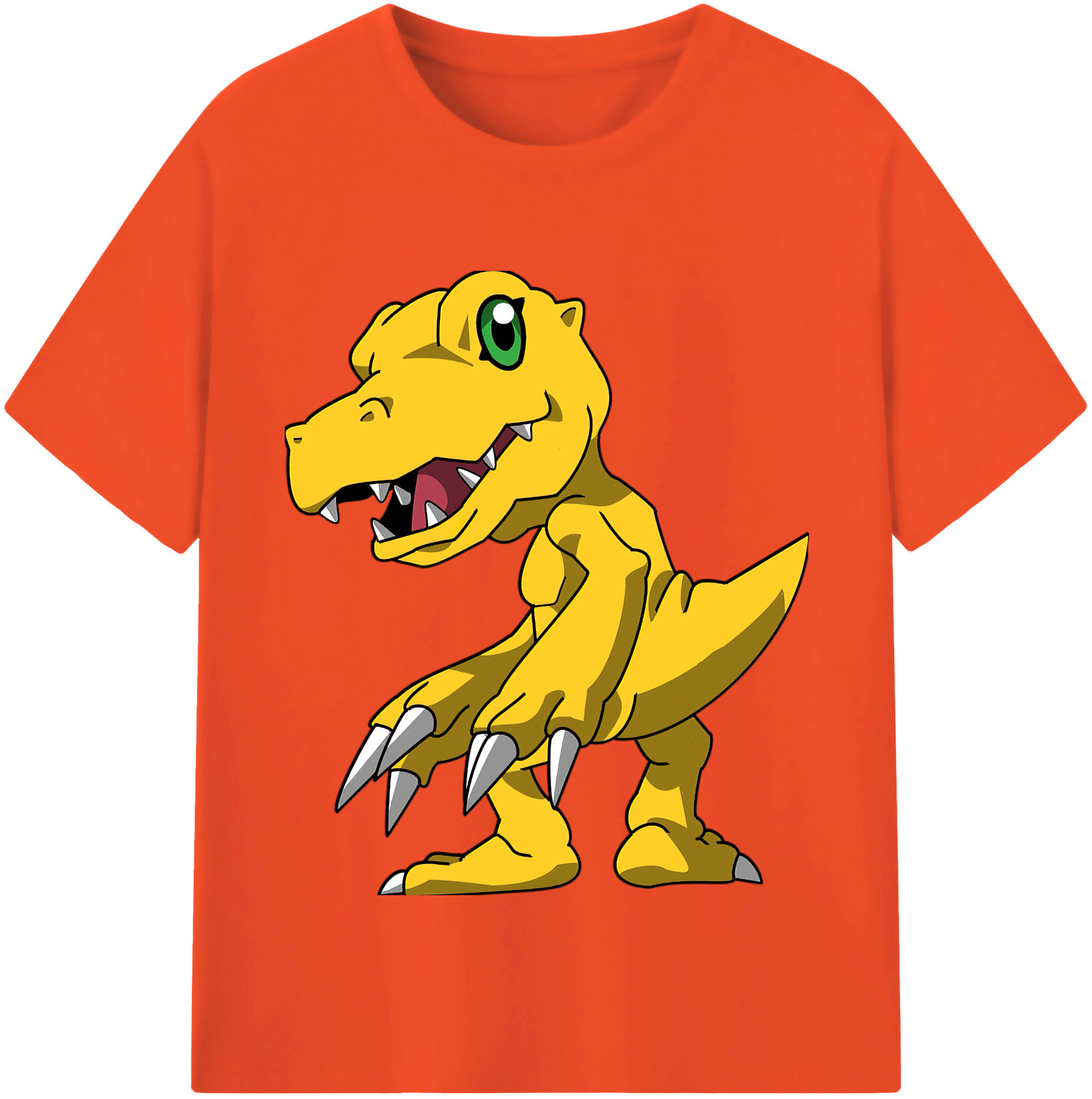 （画像用） Digimon デジタルモンスター/デジモン 綿100％半袖Tシャツ（フロントプリント）
