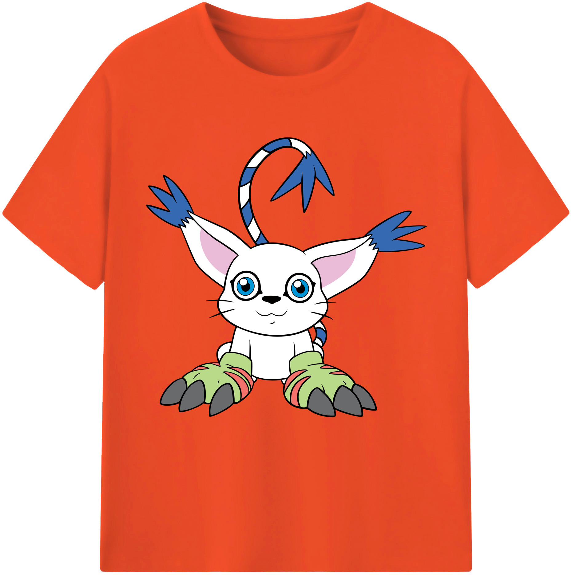 （画像用） Digimon デジタルモンスター/デジモン 綿100％半袖Tシャツ（フロントプリント）