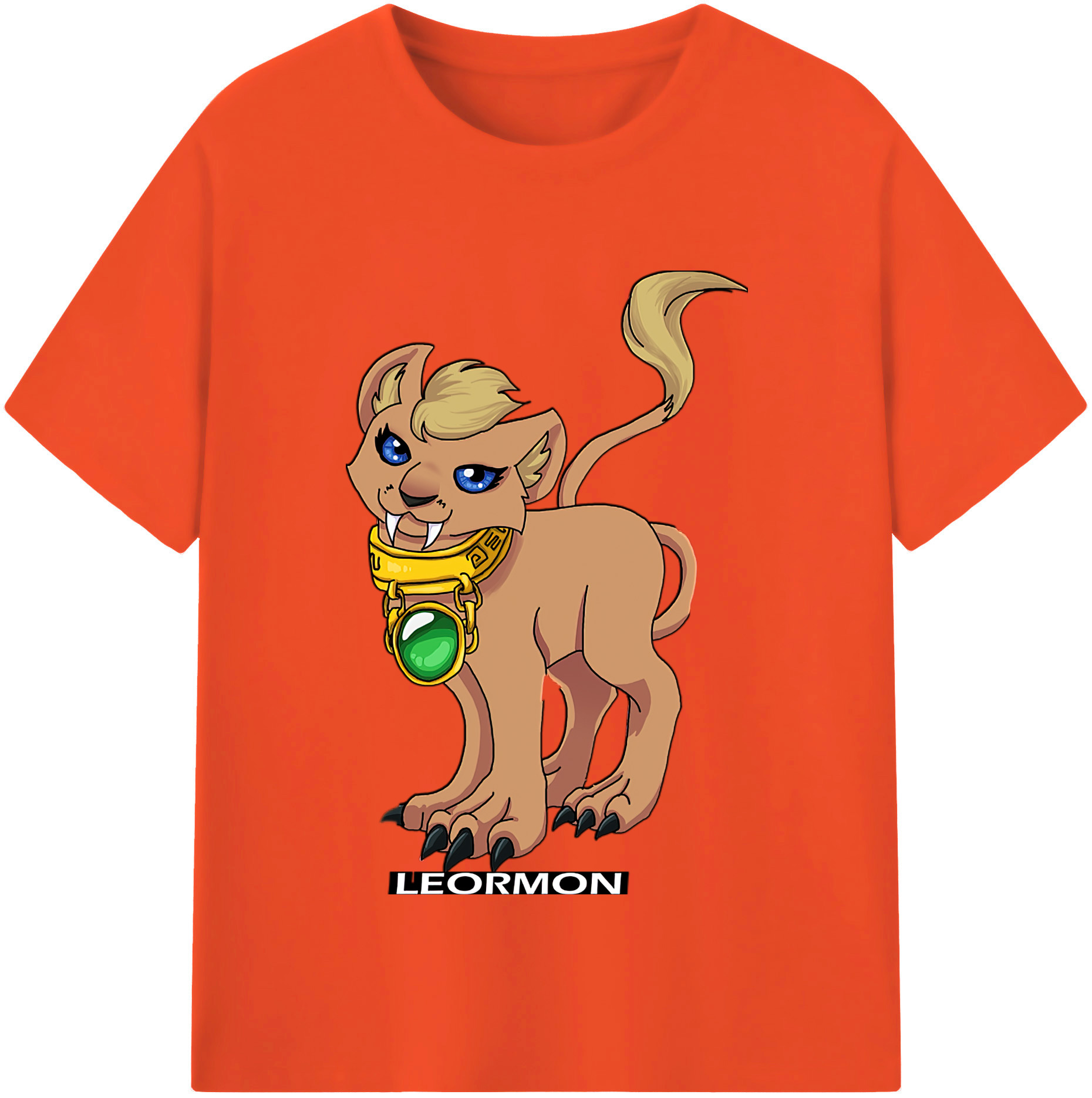 （画像用） Digimon デジタルモンスター/デジモン 綿100％半袖Tシャツ（フロントプリント）