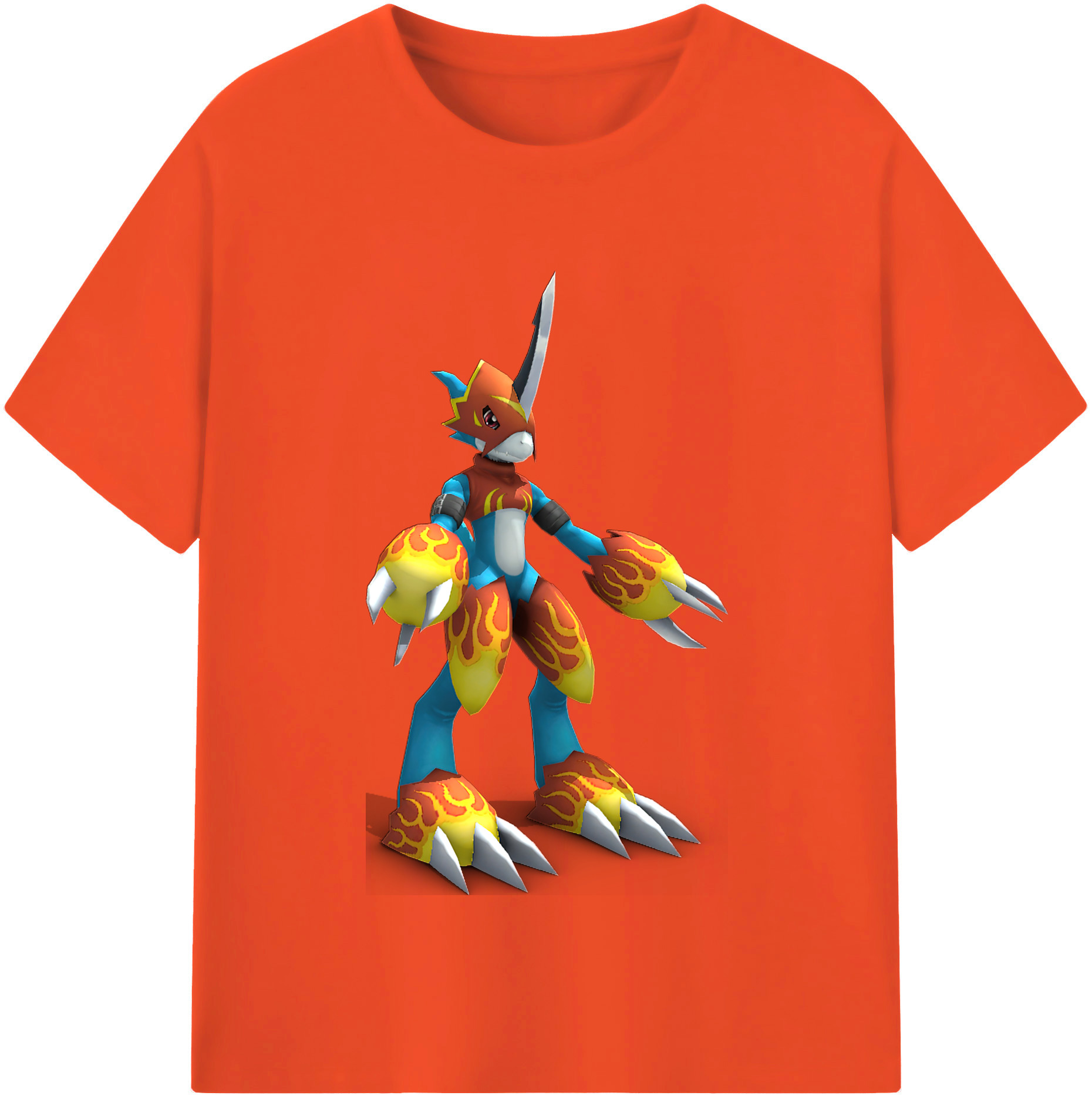 （画像用） Digimon デジタルモンスター/デジモン 綿100％半袖Tシャツ（フロントプリント）