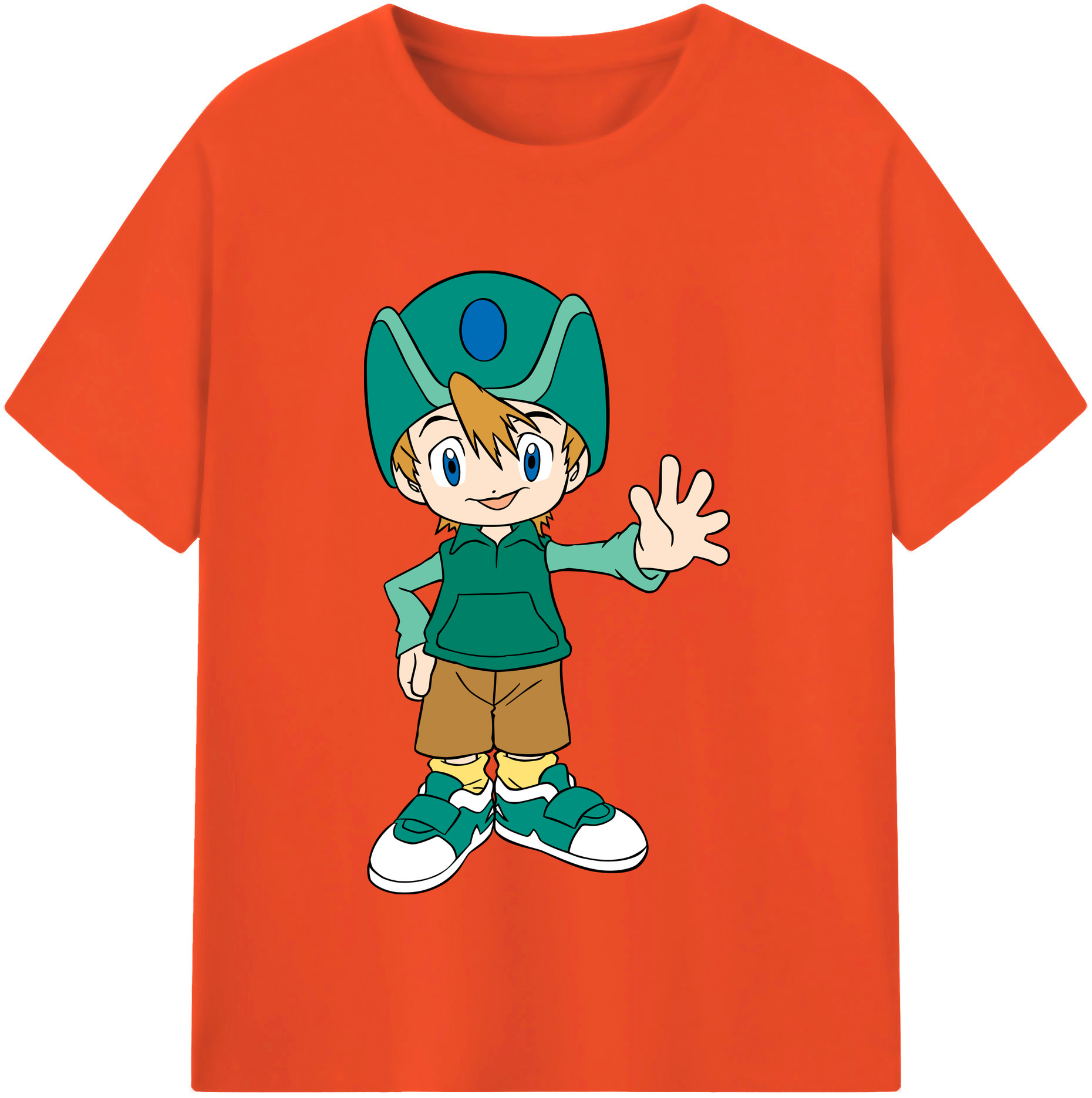 （画像用） Digimon デジタルモンスター/デジモン 綿100％半袖Tシャツ（フロントプリント）