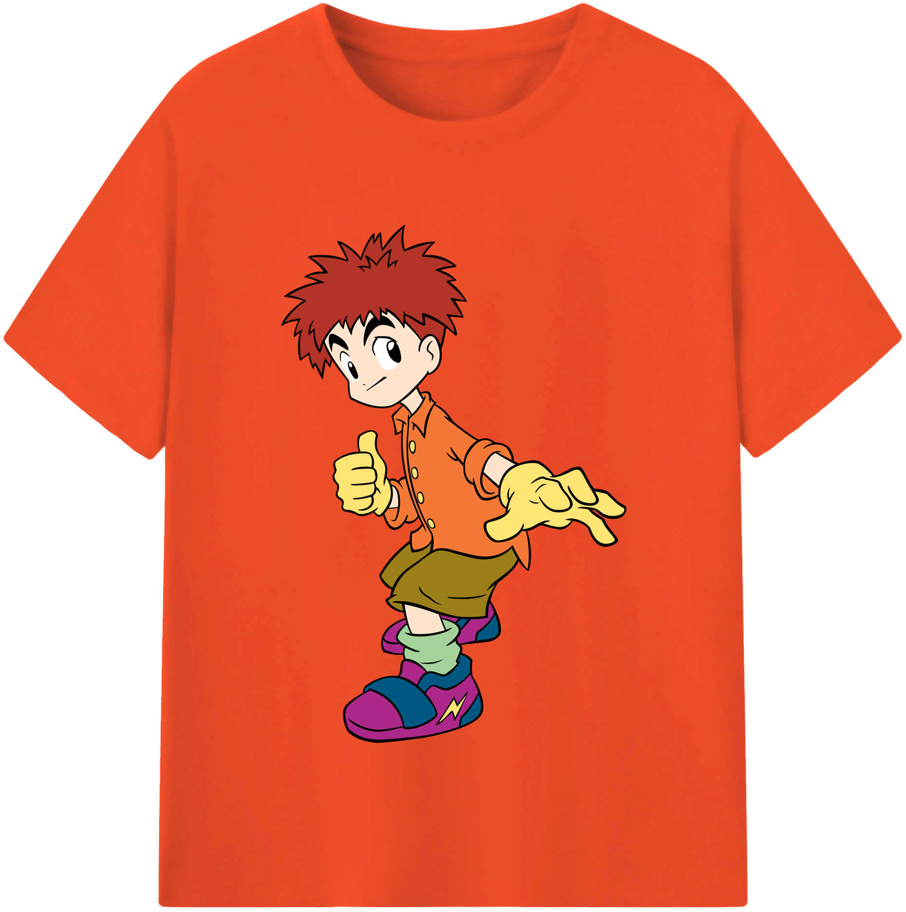 （画像用） Digimon デジタルモンスター/デジモン 綿100％半袖Tシャツ（フロントプリント）