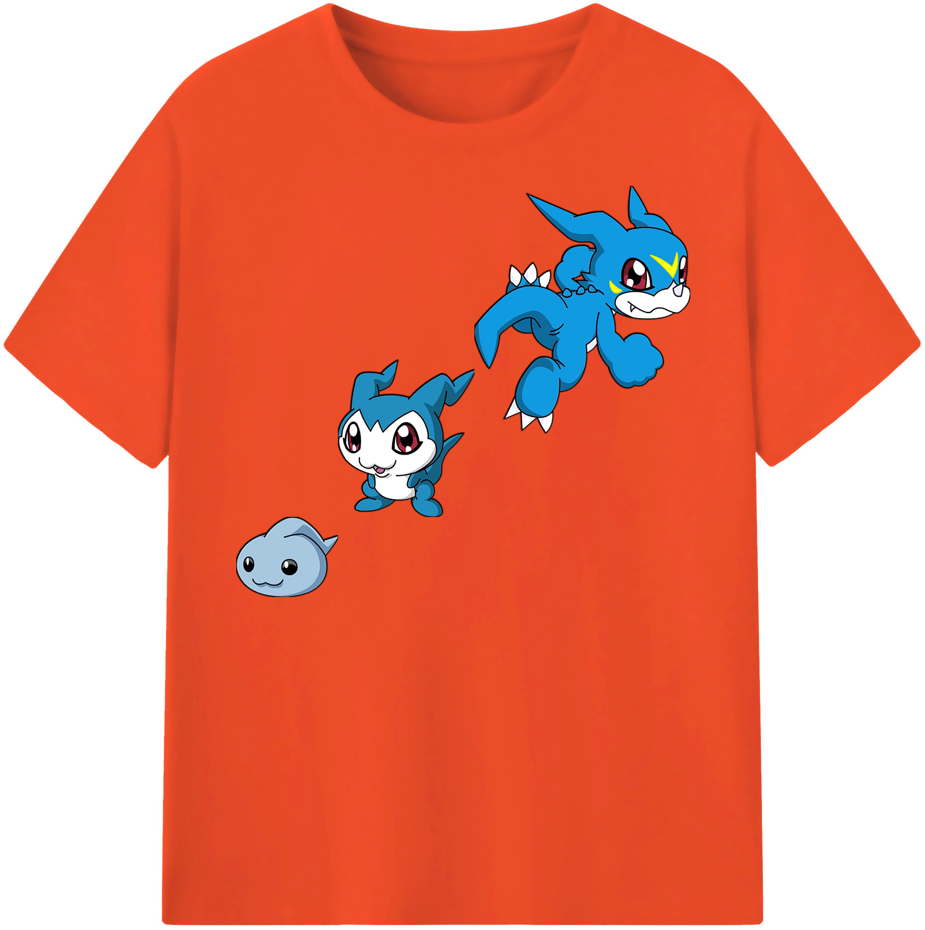 （画像用） Digimon デジタルモンスター/デジモン 綿100％半袖Tシャツ（フロントプリント）