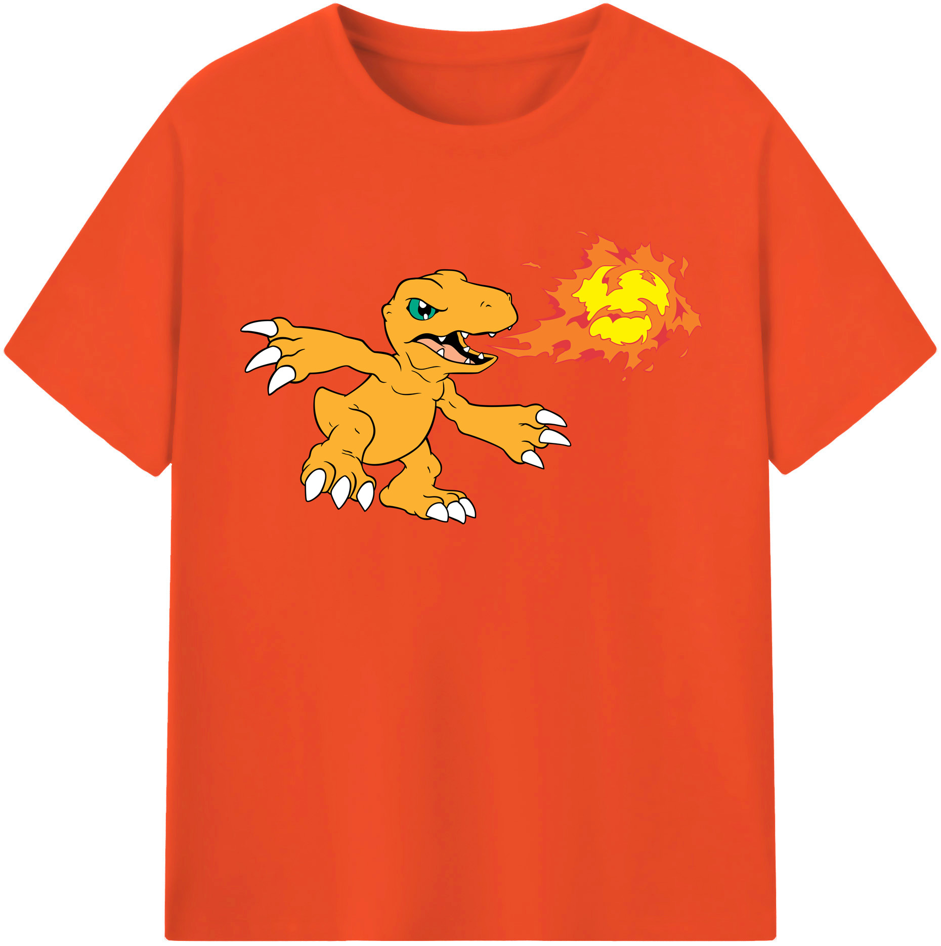 （画像用） Digimon デジタルモンスター/デジモン 綿100％半袖Tシャツ（フロントプリント）