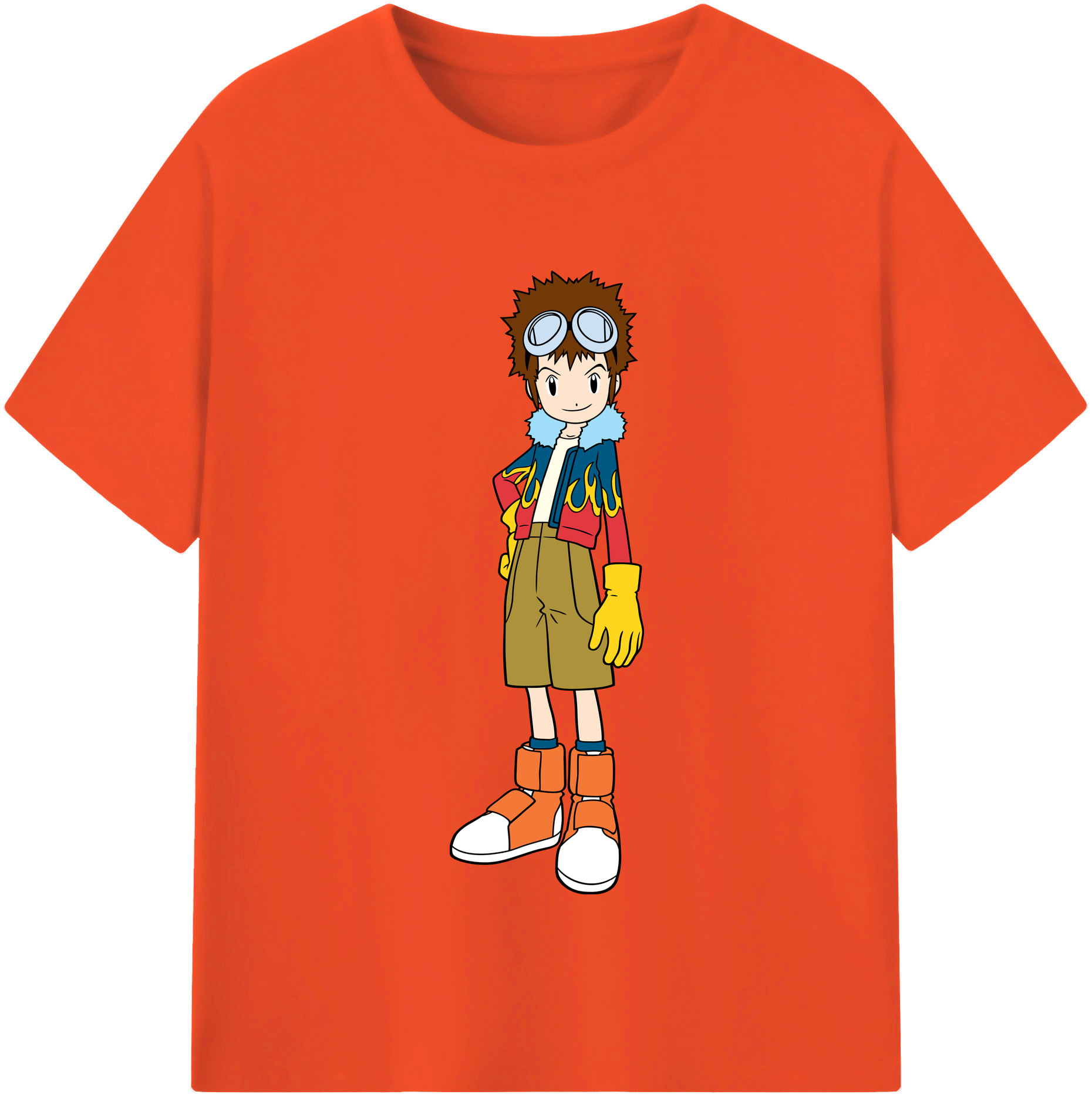 （画像用） Digimon デジタルモンスター/デジモン 綿100％半袖Tシャツ（フロントプリント）