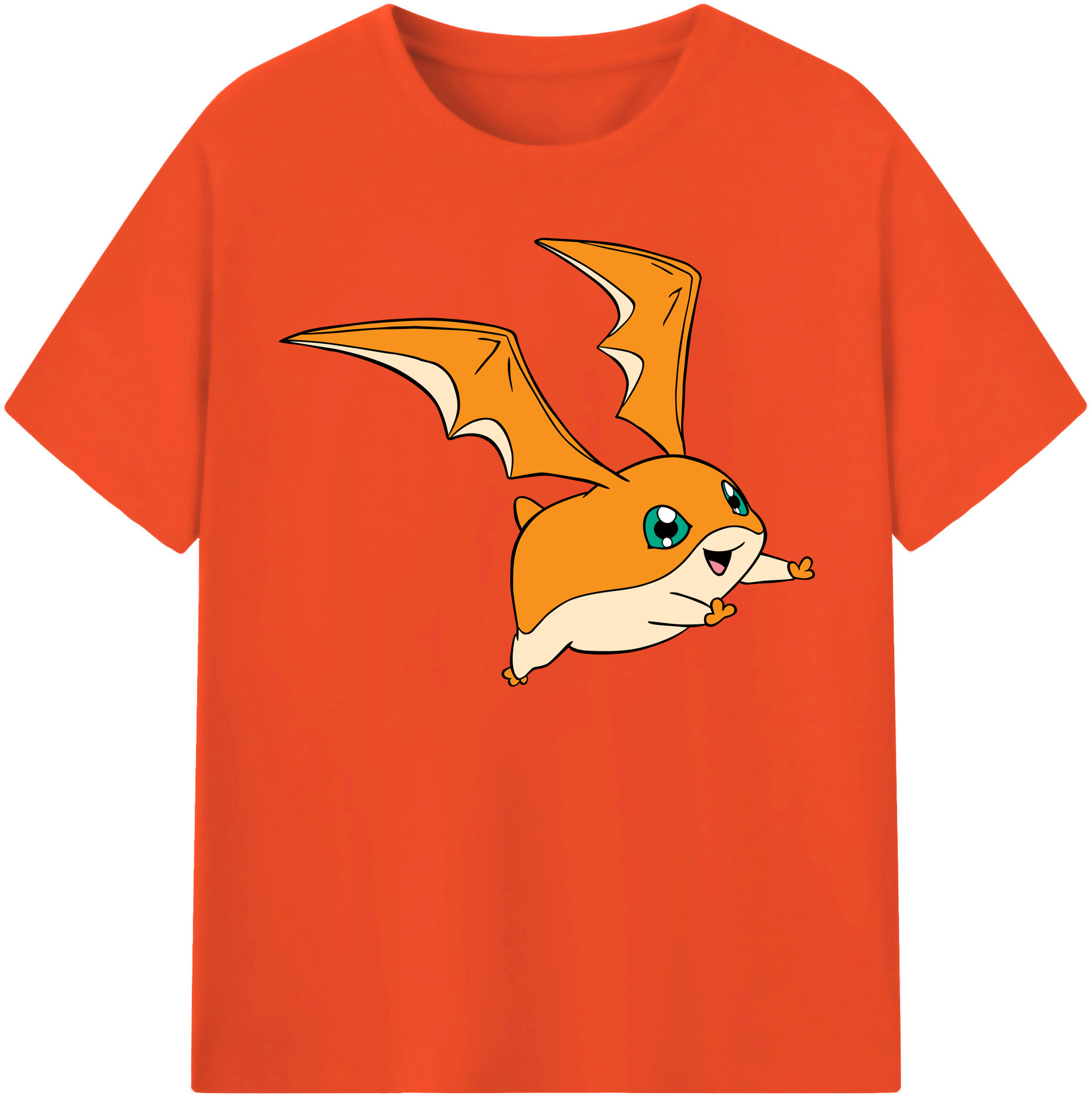 （画像用） Digimon デジタルモンスター/デジモン 綿100％半袖Tシャツ（フロントプリント）
