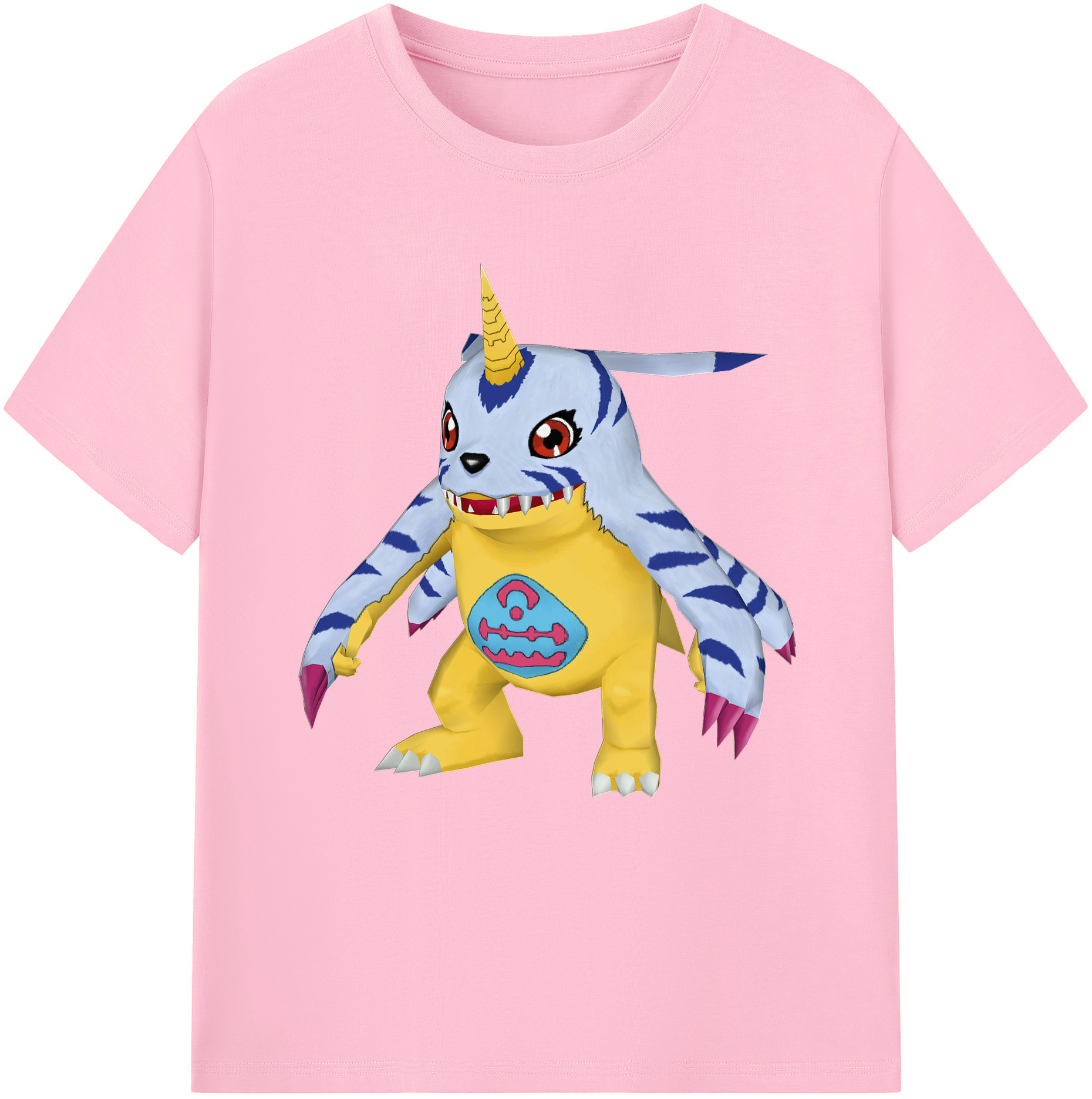 （画像用） Digimon デジタルモンスター/デジモン 綿100％半袖Tシャツ（フロントプリント）