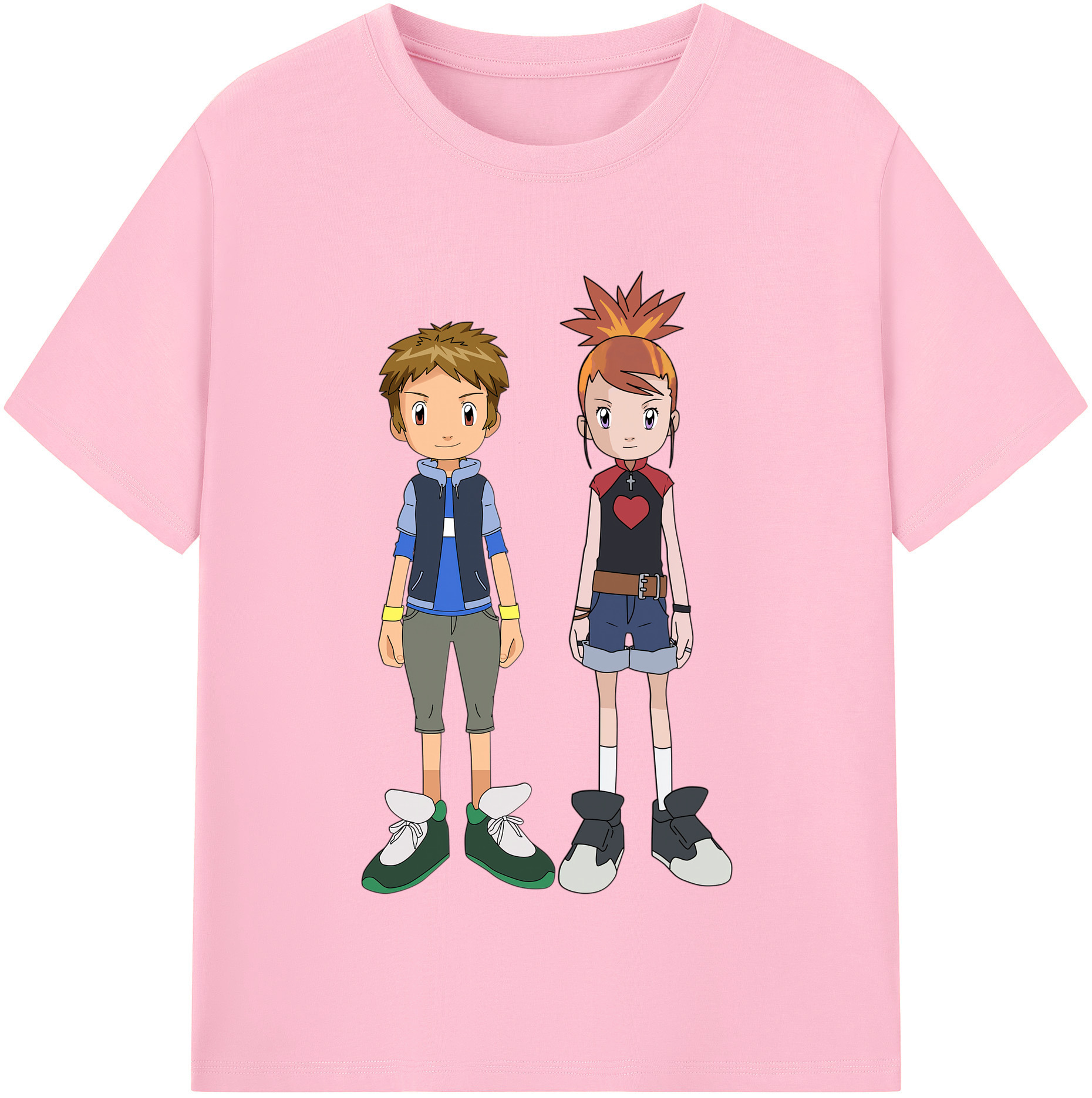 （画像用） Digimon デジタルモンスター/デジモン 綿100％半袖Tシャツ（フロントプリント）