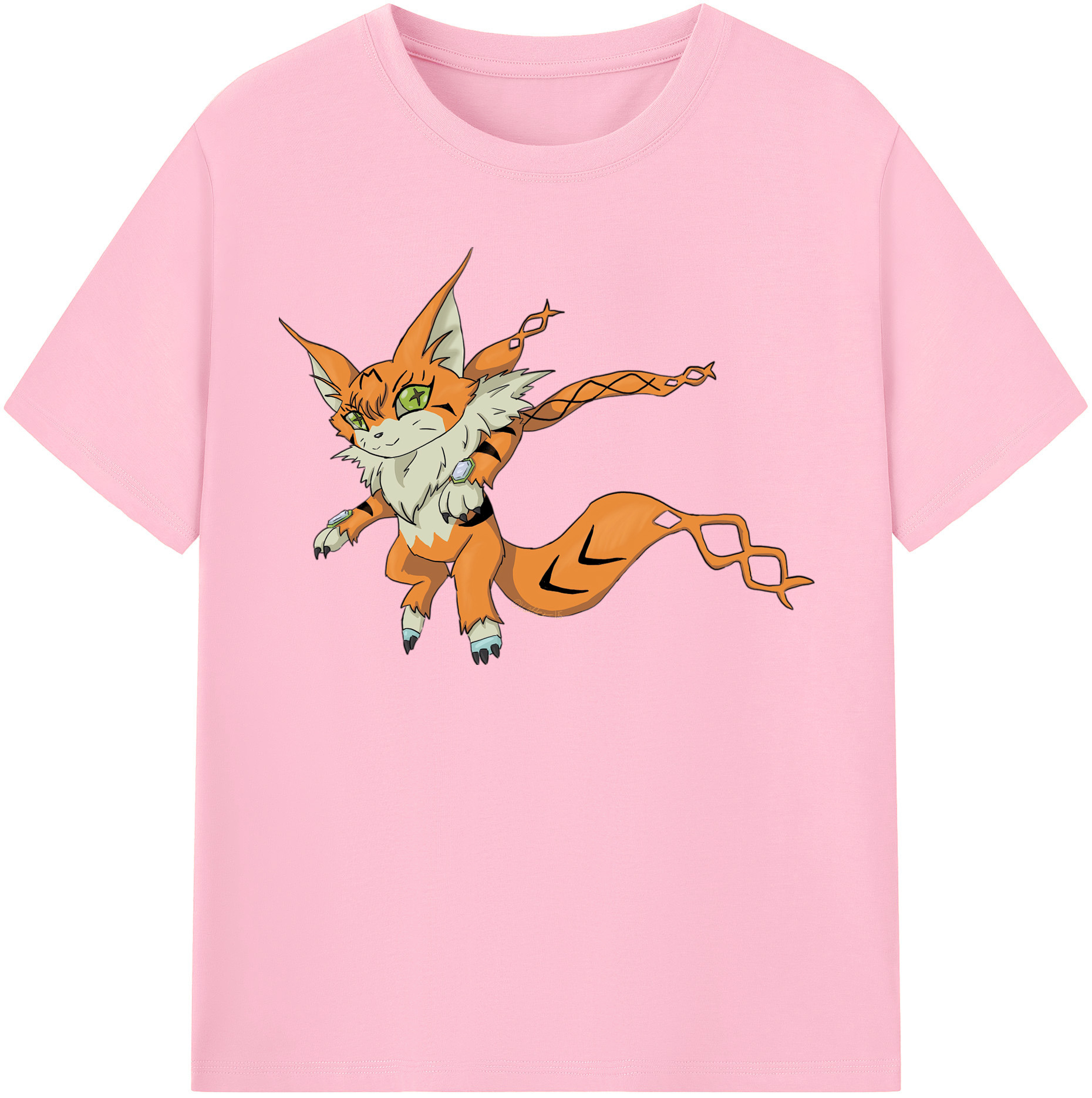 （画像用） Digimon デジタルモンスター/デジモン 綿100％半袖Tシャツ（フロントプリント）