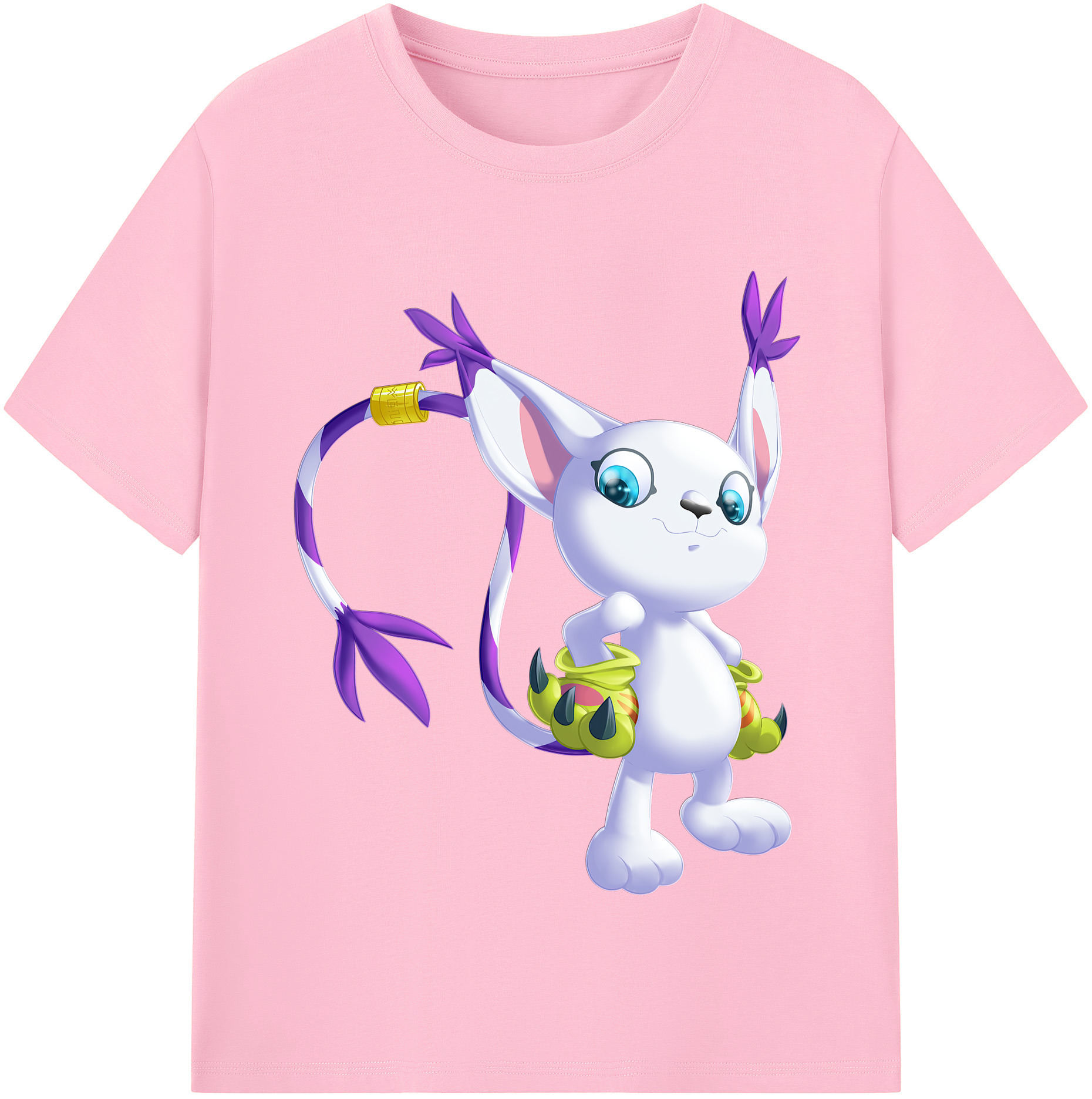 （画像用） Digimon デジタルモンスター/デジモン 綿100％半袖Tシャツ（フロントプリント）