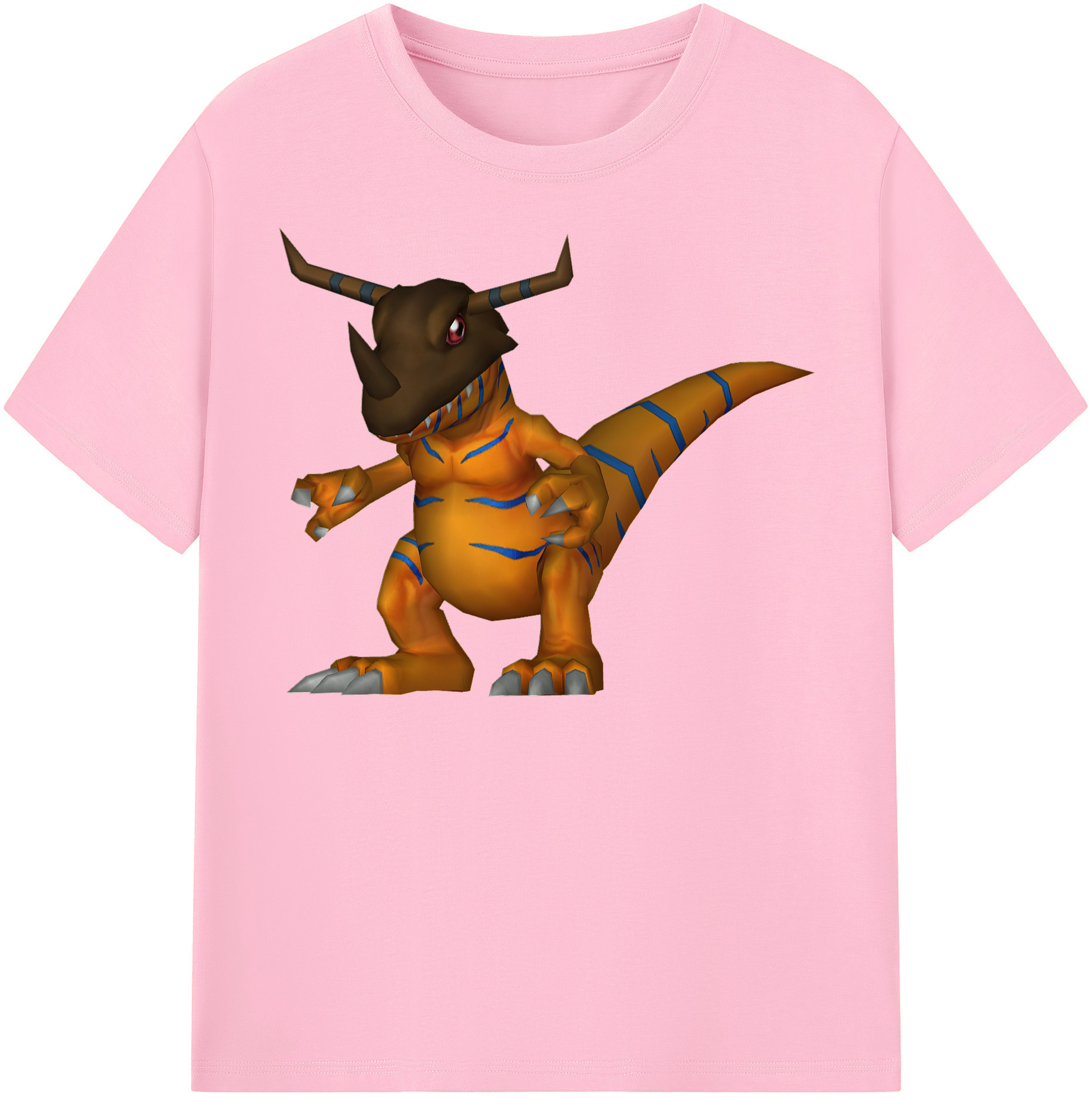 （画像用） Digimon デジタルモンスター/デジモン 綿100％半袖Tシャツ（フロントプリント）