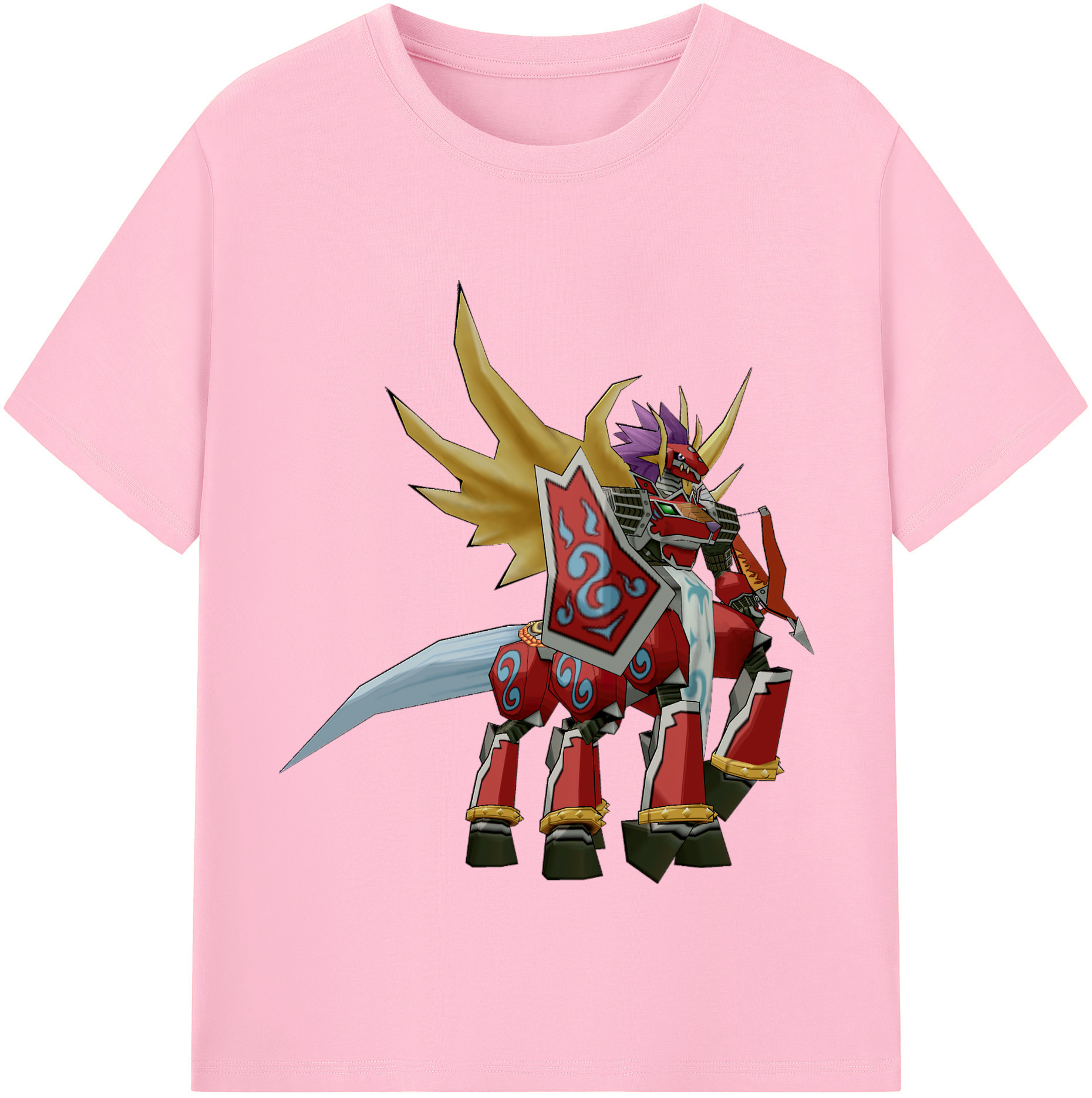 （画像用） Digimon デジタルモンスター/デジモン 綿100％半袖Tシャツ（フロントプリント）