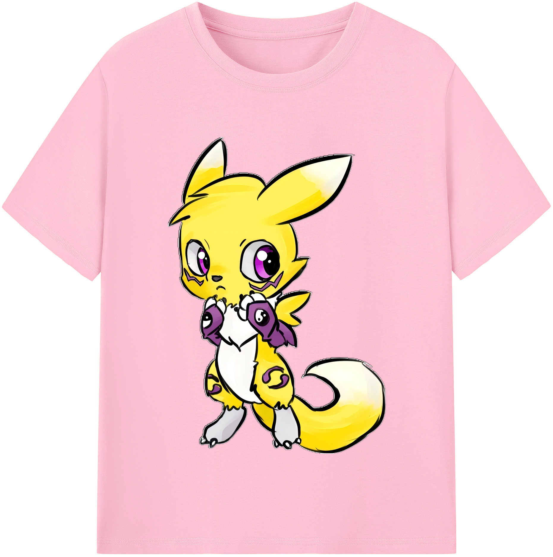 （画像用） Digimon デジタルモンスター/デジモン 綿100％半袖Tシャツ（フロントプリント）