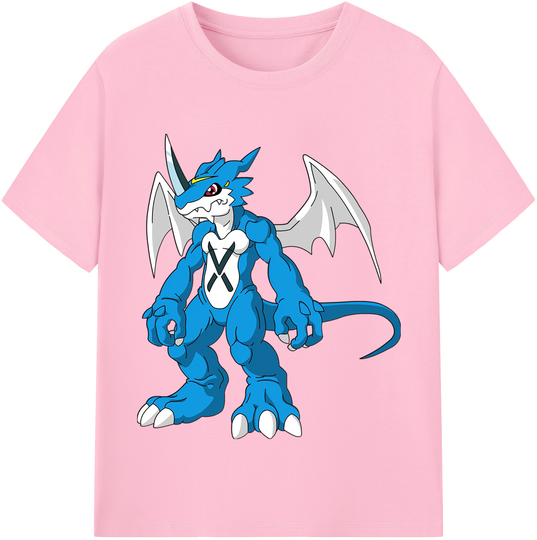 （画像用） Digimon デジタルモンスター/デジモン 綿100％半袖Tシャツ（フロントプリント）