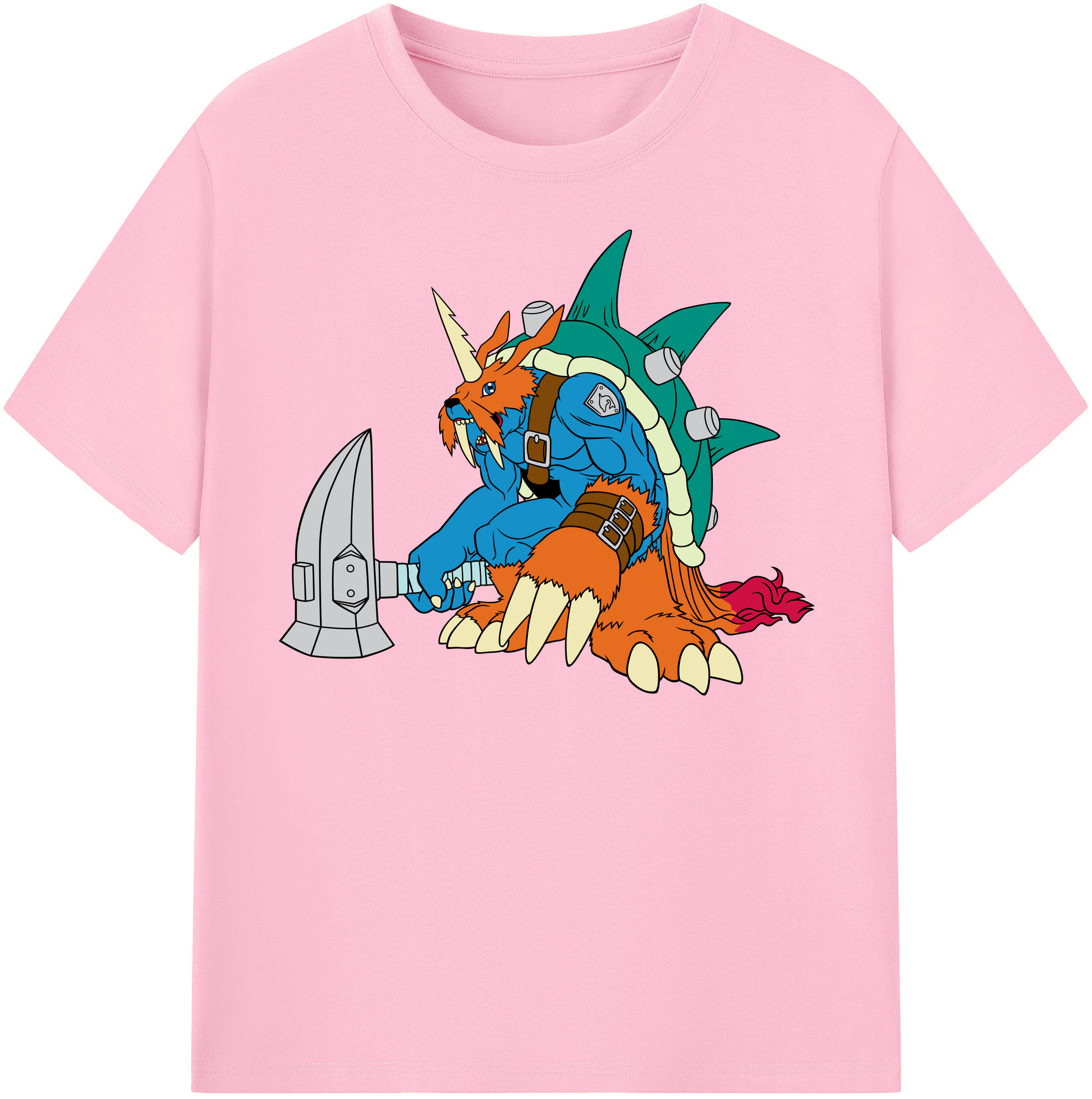 （画像用） Digimon デジタルモンスター/デジモン 綿100％半袖Tシャツ（フロントプリント）