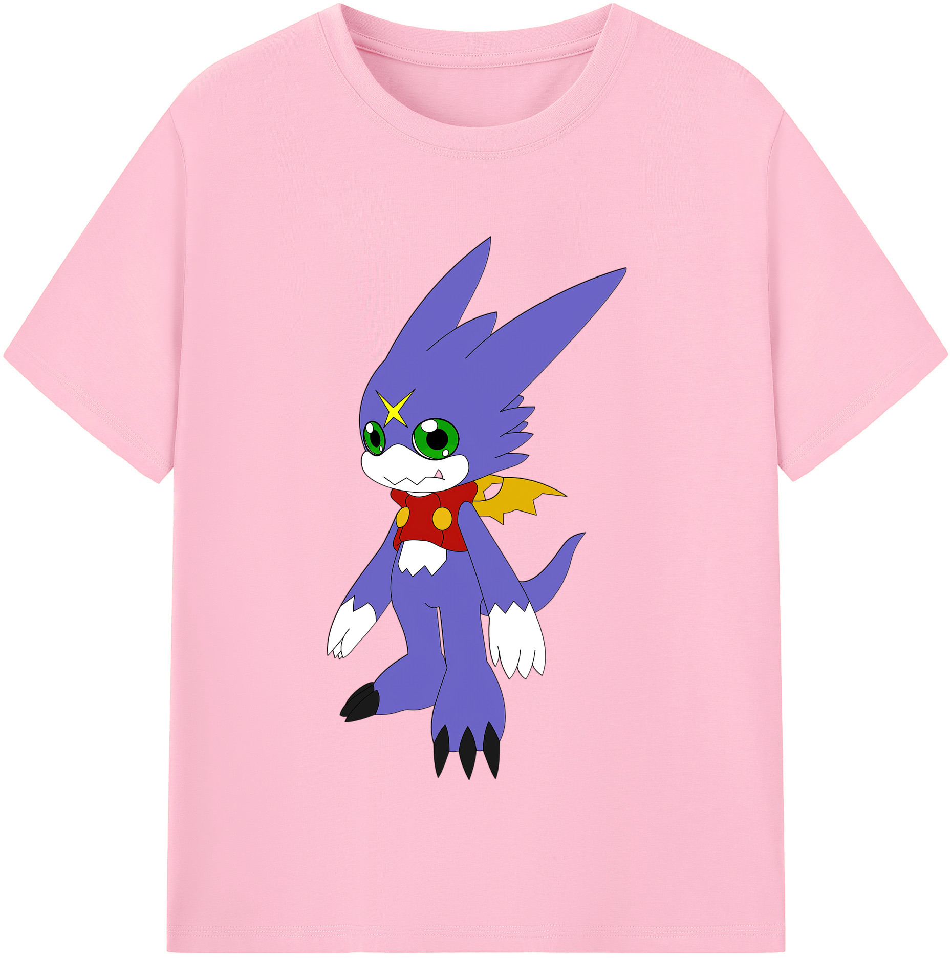 （画像用） Digimon デジタルモンスター/デジモン 綿100％半袖Tシャツ（フロントプリント）