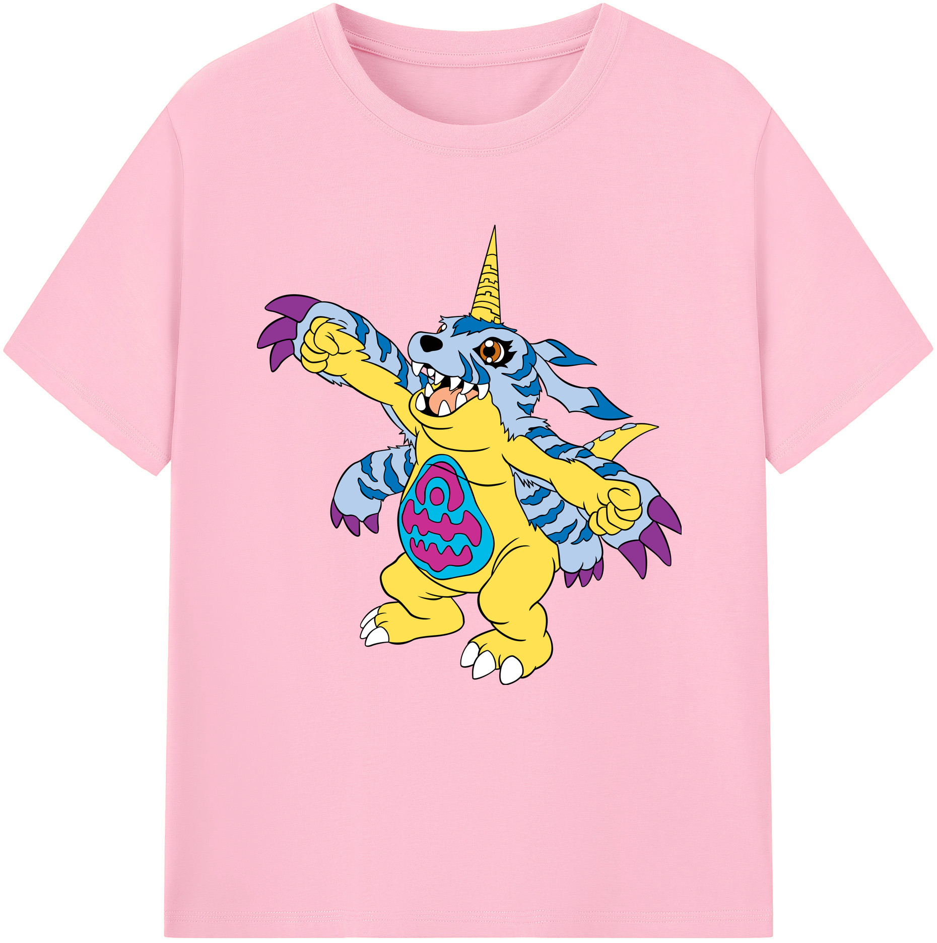 （画像用） Digimon デジタルモンスター/デジモン 綿100％半袖Tシャツ（フロントプリント）