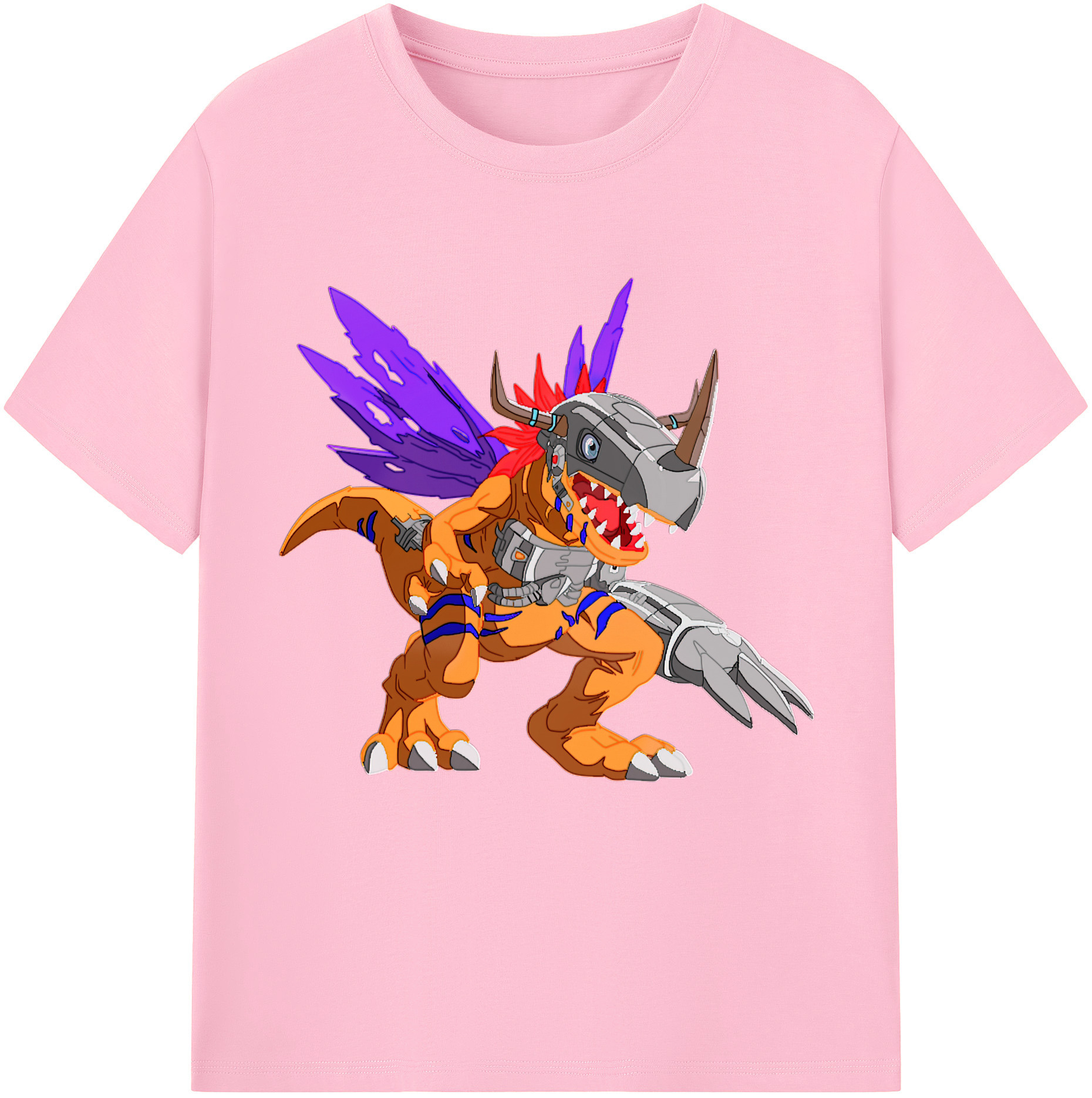 （画像用） Digimon デジタルモンスター/デジモン 綿100％半袖Tシャツ（フロントプリント）