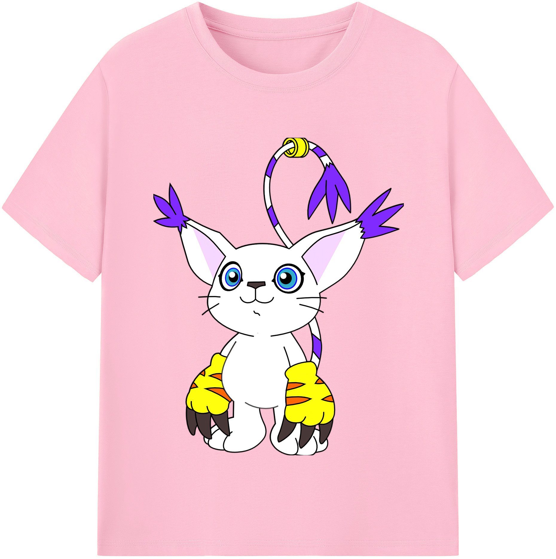 （画像用） Digimon デジタルモンスター/デジモン 綿100％半袖Tシャツ（フロントプリント）