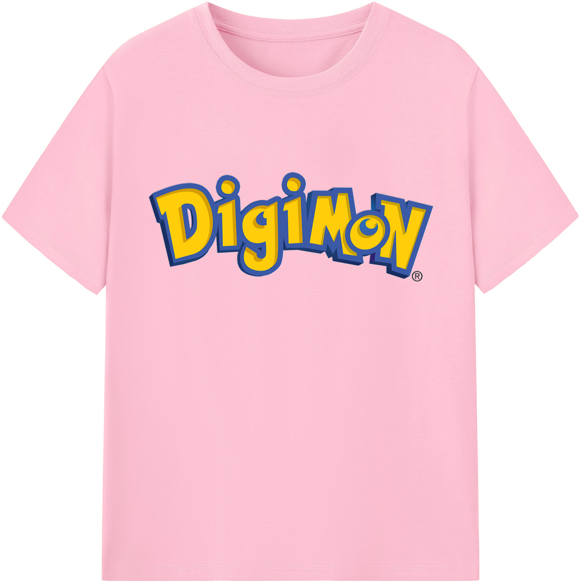 （画像用） Digimon デジタルモンスター/デジモン 綿100％半袖Tシャツ（フロントプリント）