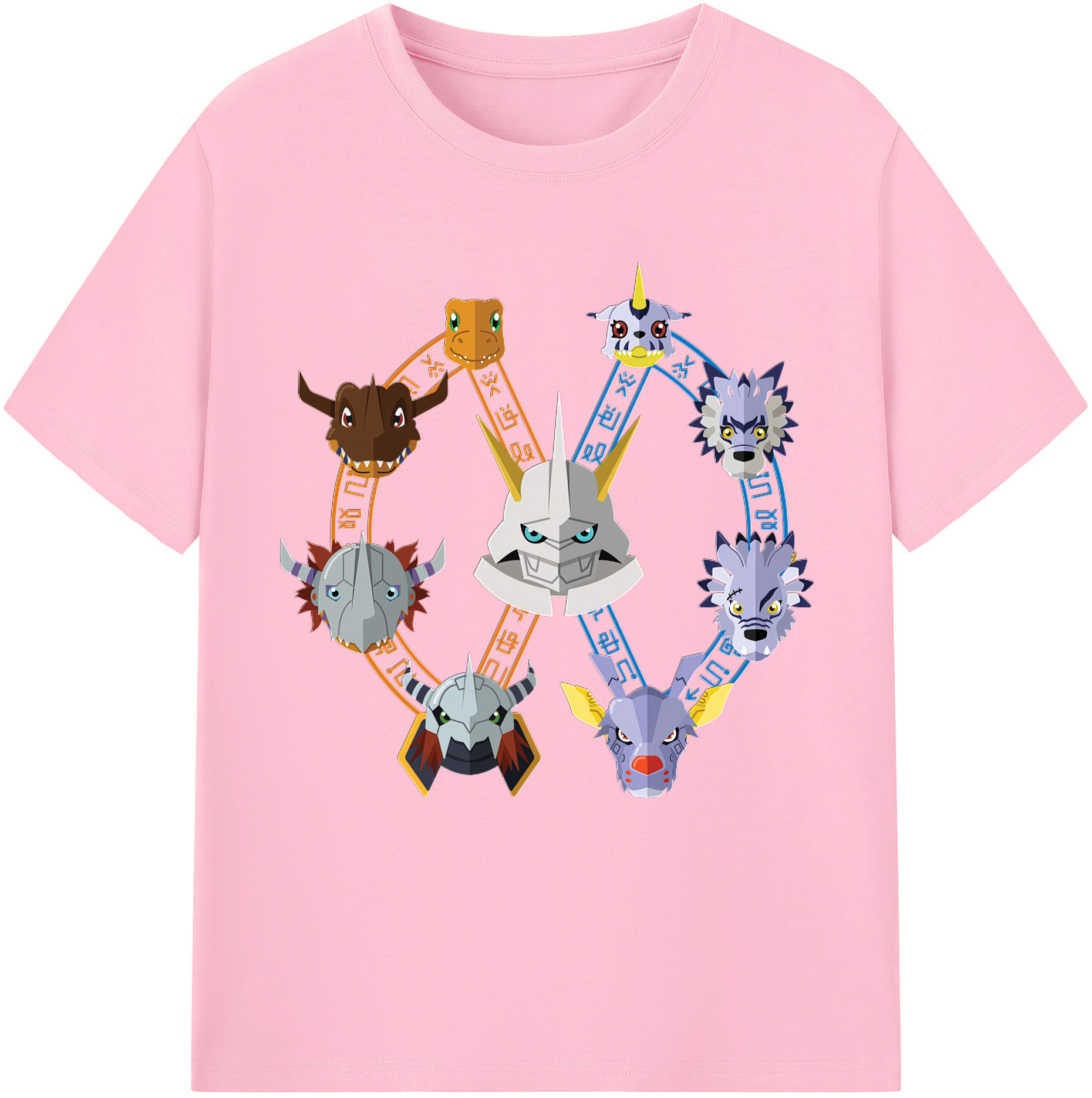 （画像用） Digimon デジタルモンスター/デジモン 綿100％半袖Tシャツ（フロントプリント）