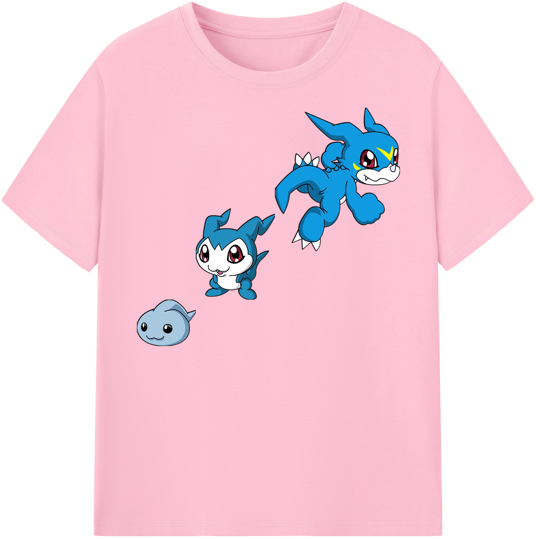 （画像用） Digimon デジタルモンスター/デジモン 綿100％半袖Tシャツ（フロントプリント）