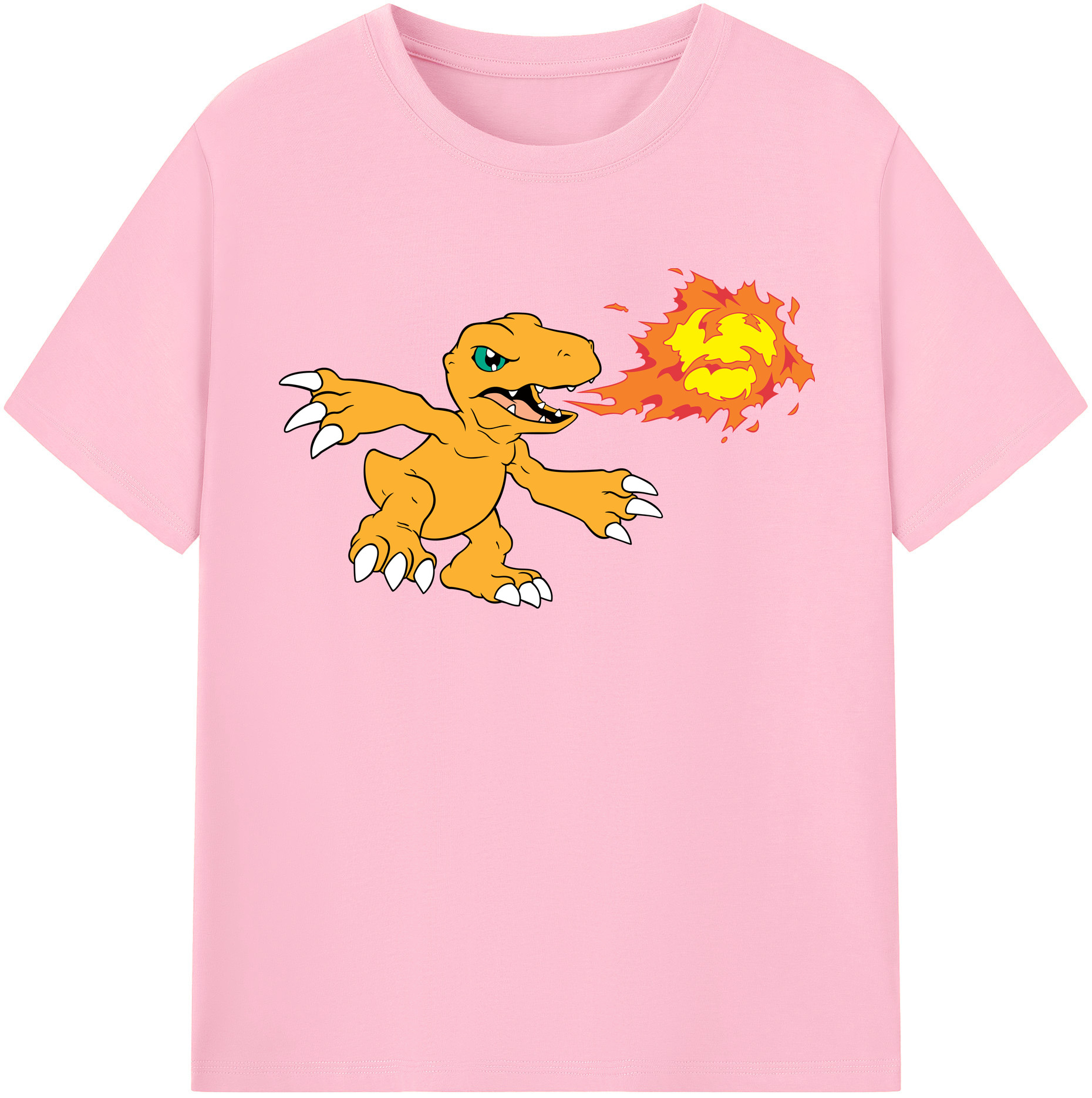 （画像用） Digimon デジタルモンスター/デジモン 綿100％半袖Tシャツ（フロントプリント）