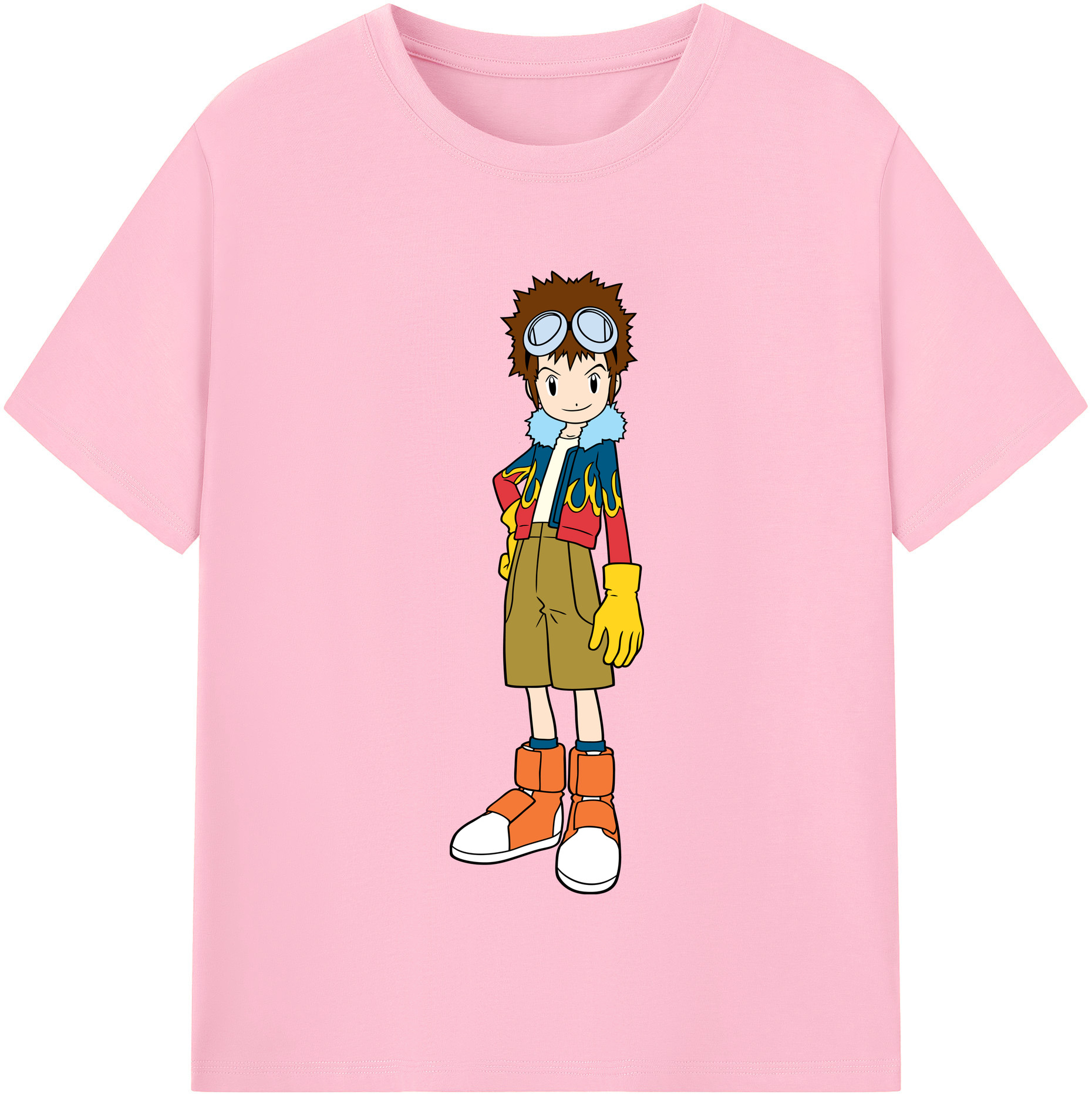 （画像用） Digimon デジタルモンスター/デジモン 綿100％半袖Tシャツ（フロントプリント）