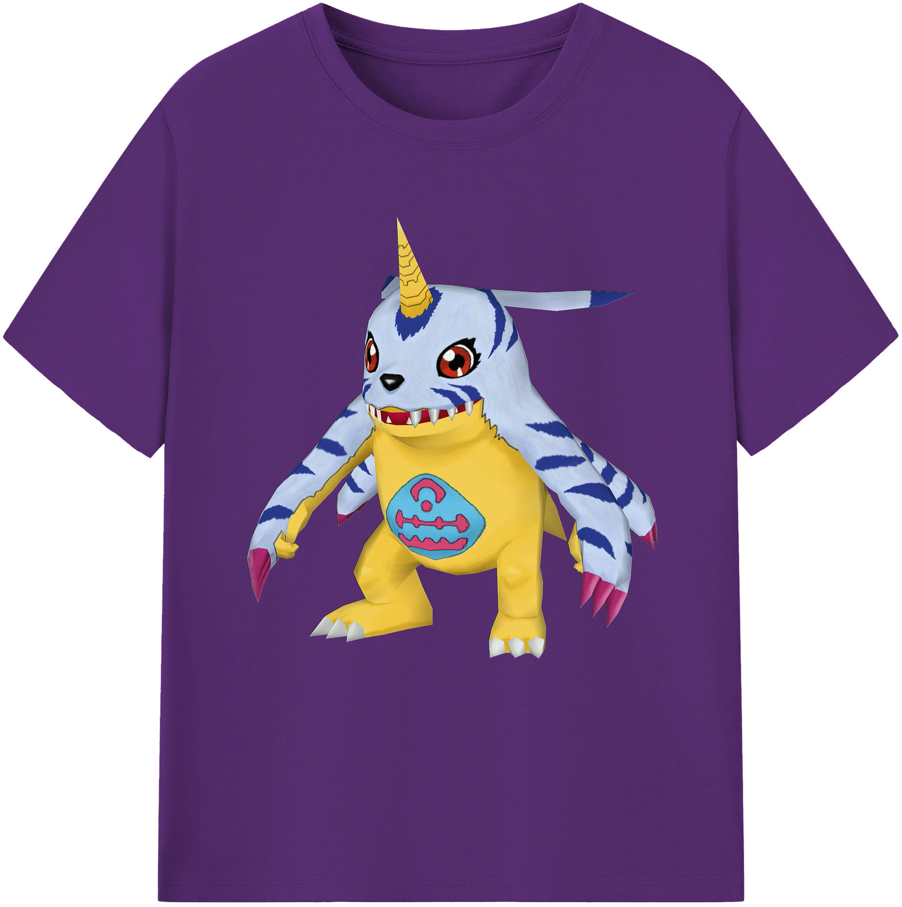 （画像用） Digimon デジタルモンスター/デジモン 綿100％半袖Tシャツ（フロントプリント）