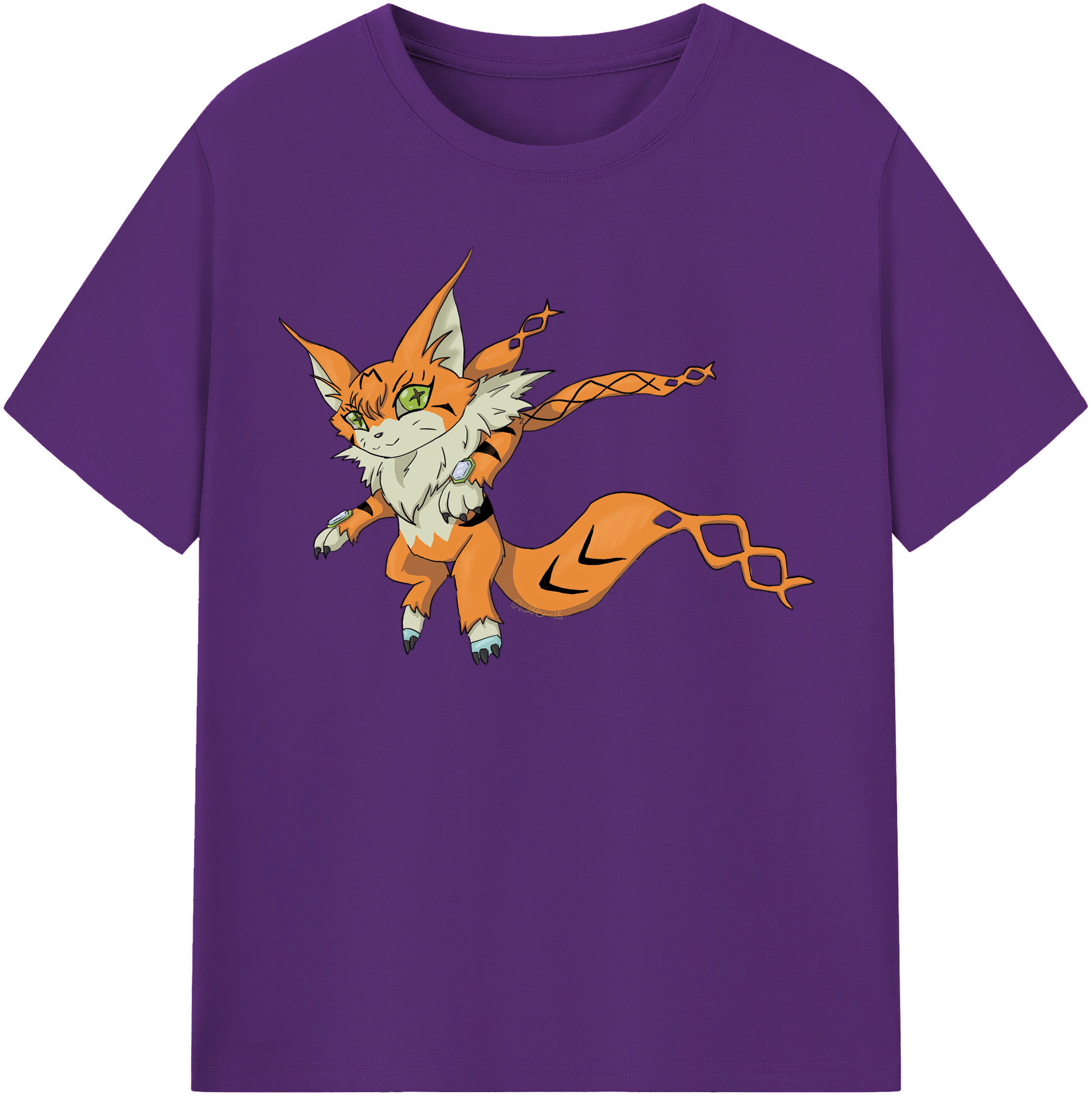 （画像用） Digimon デジタルモンスター/デジモン 綿100％半袖Tシャツ（フロントプリント）