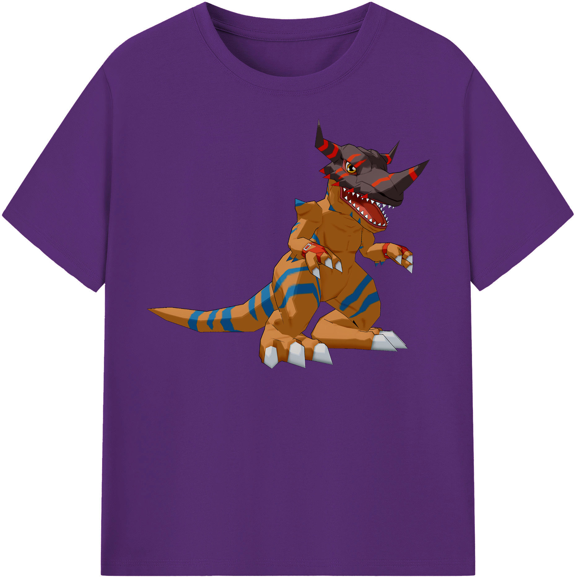 （画像用） Digimon デジタルモンスター/デジモン 綿100％半袖Tシャツ（フロントプリント）