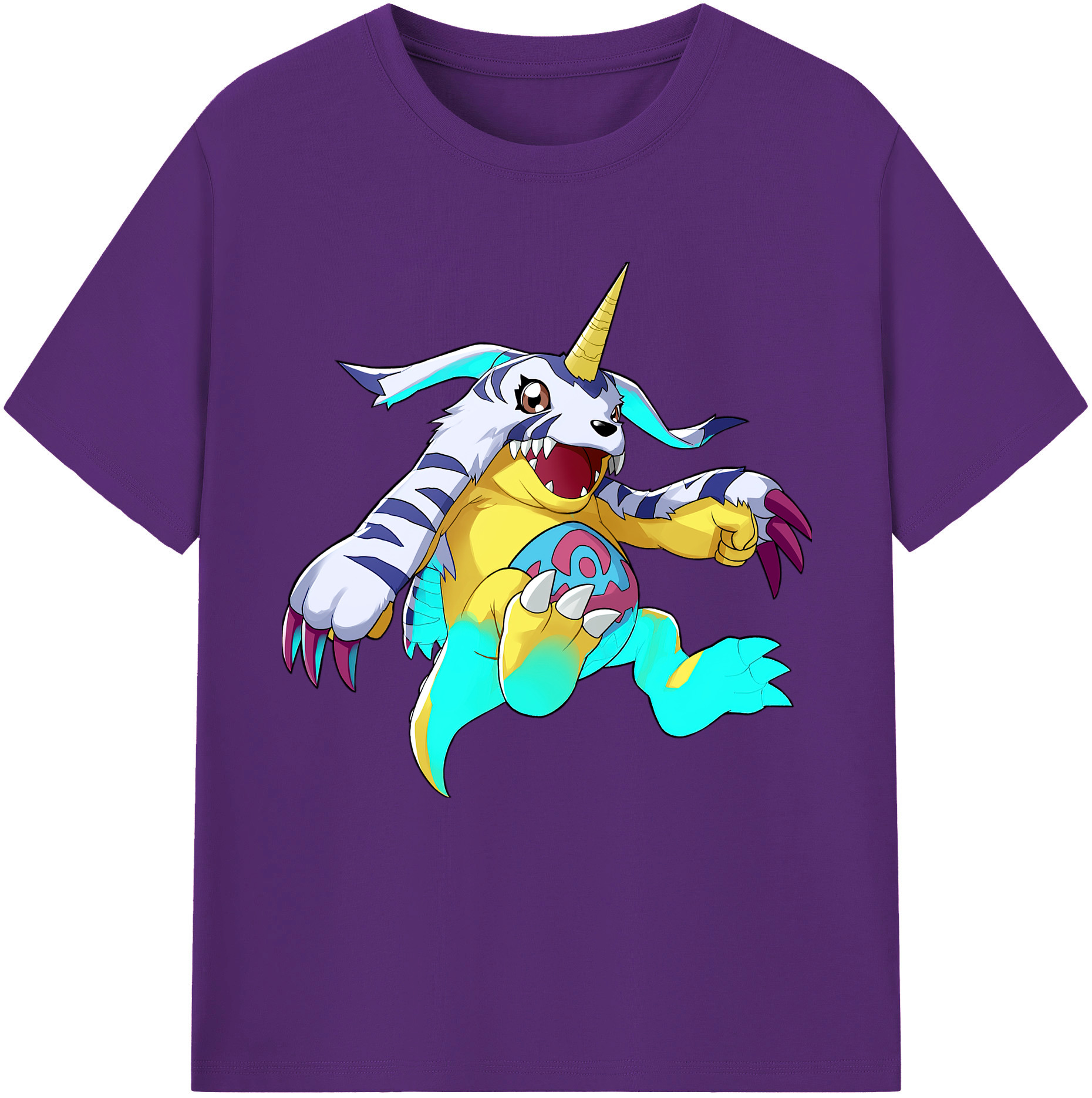 （画像用） Digimon デジタルモンスター/デジモン 綿100％半袖Tシャツ（フロントプリント）