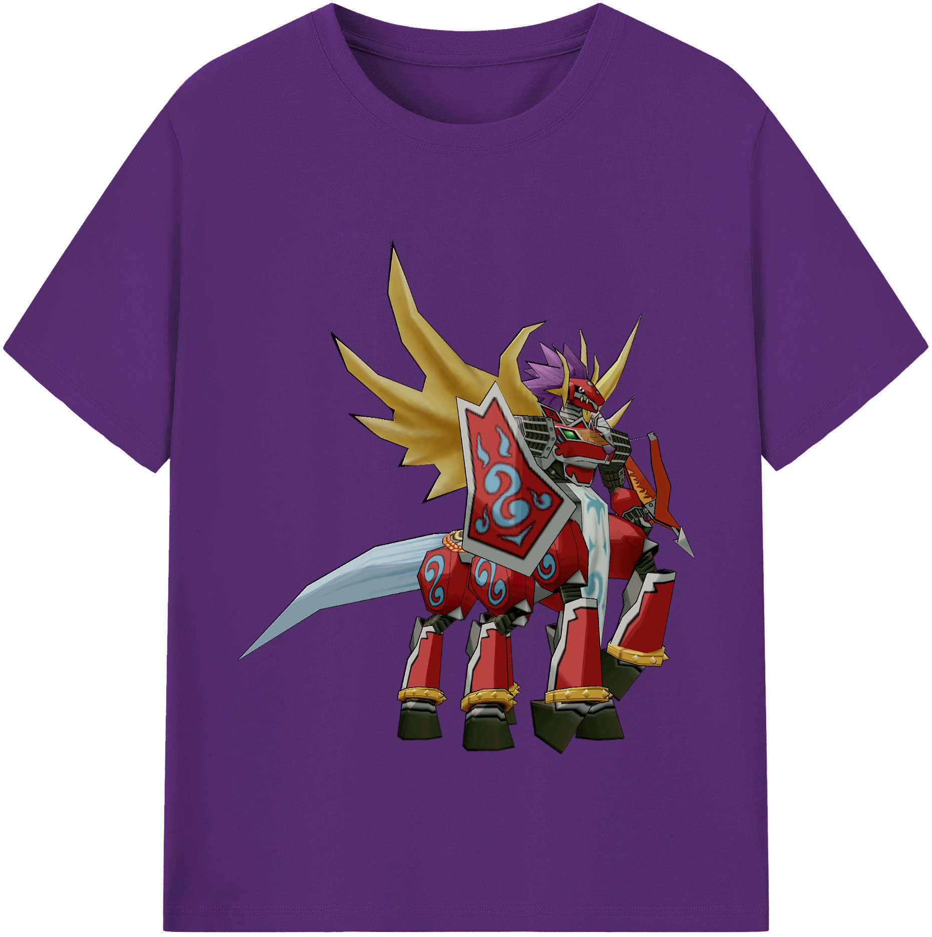 （画像用） Digimon デジタルモンスター/デジモン 綿100％半袖Tシャツ（フロントプリント）